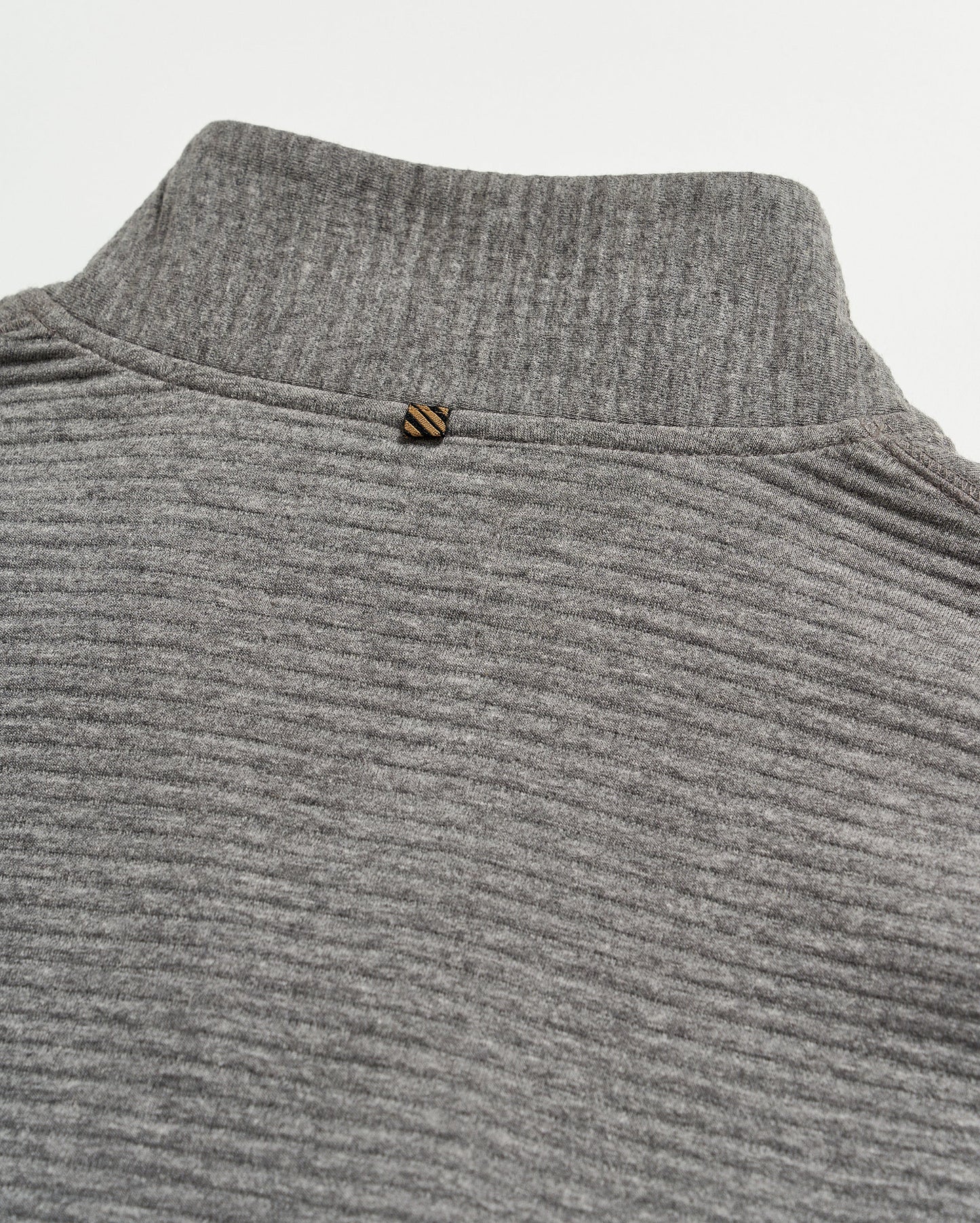 Quilted Half Zip Medium Grey Billy Reid