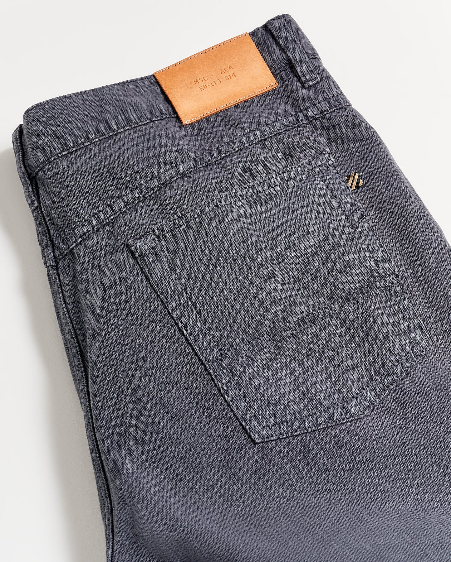 Cotton Linen 5 Pocket Pant Carbon Blue Billy Reid