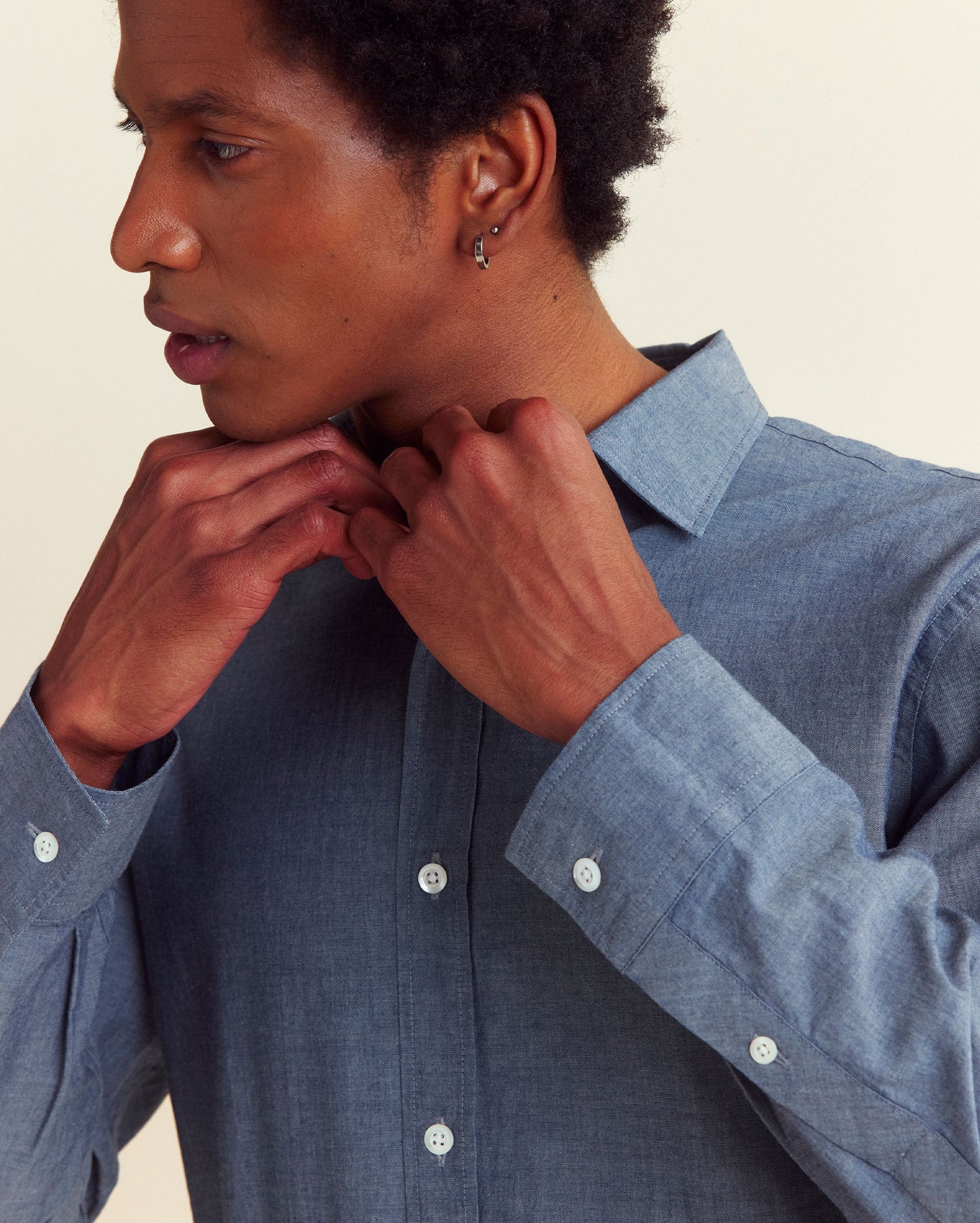 Chambray Holt Dress Shirt Chambray Billy Reid