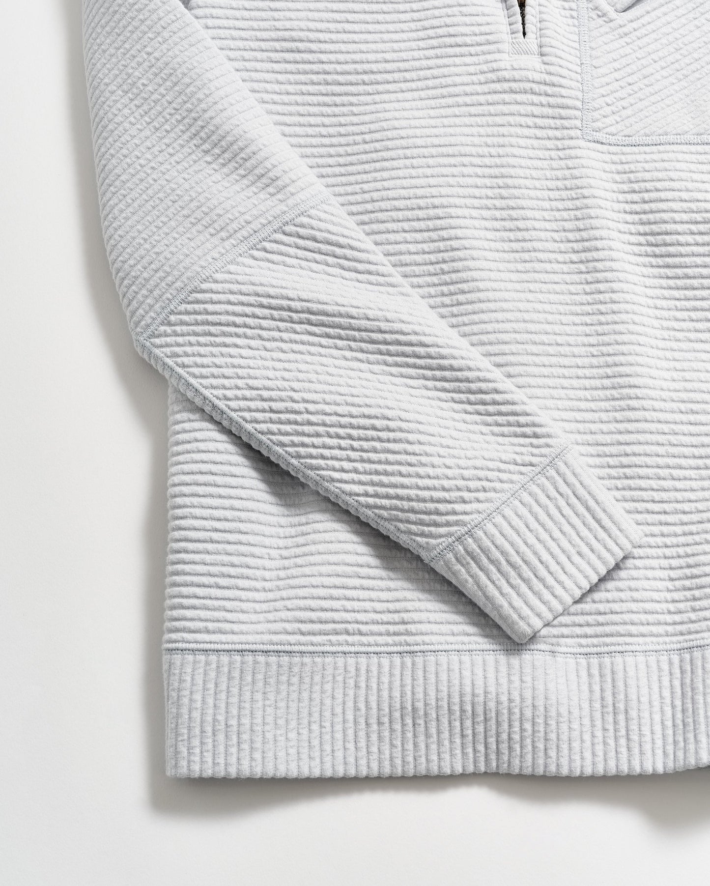 Quilted Half Zip Beach Blue Billy Reid