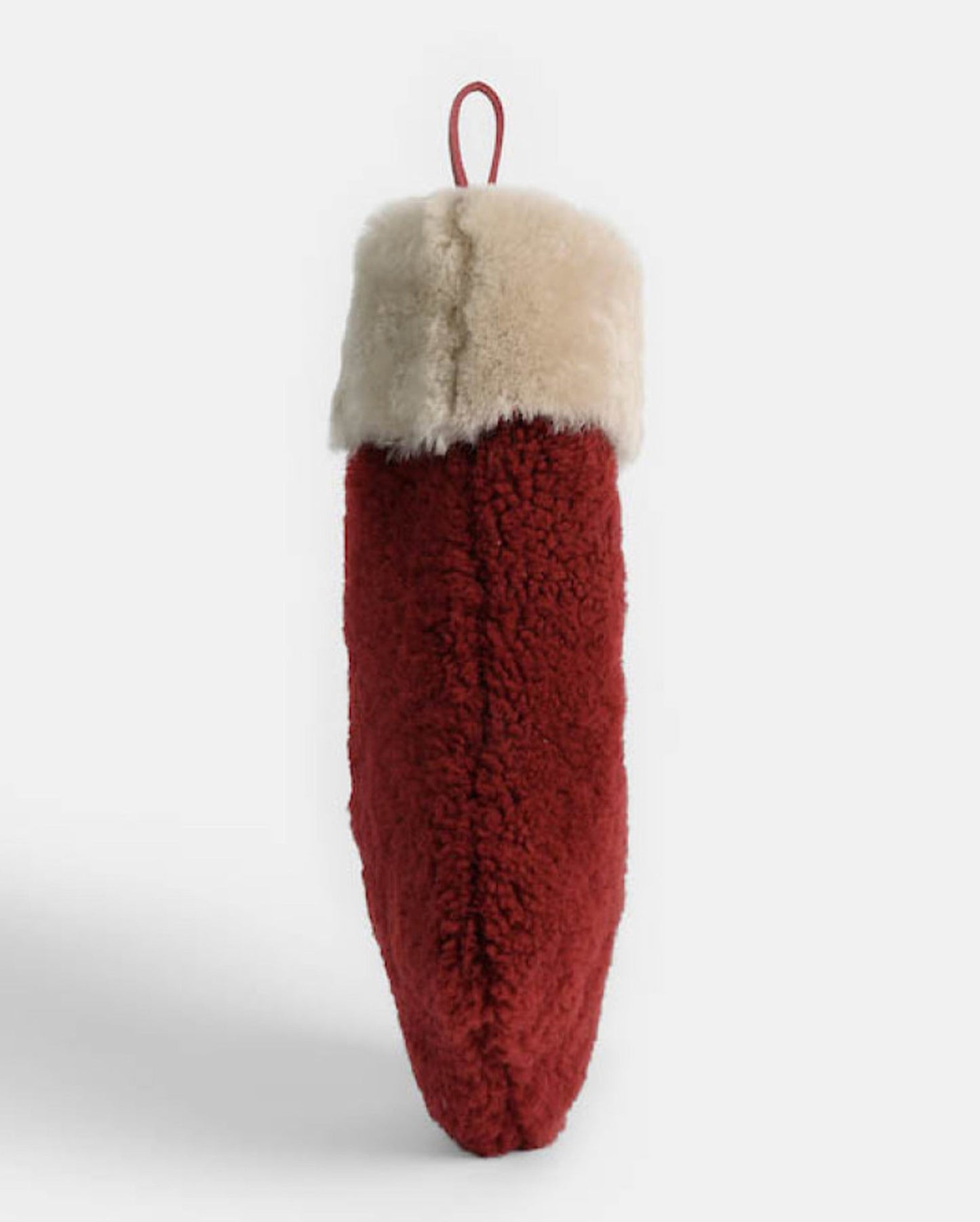 Moore & Giles Shearling Stocking Burgundy Billy Reid