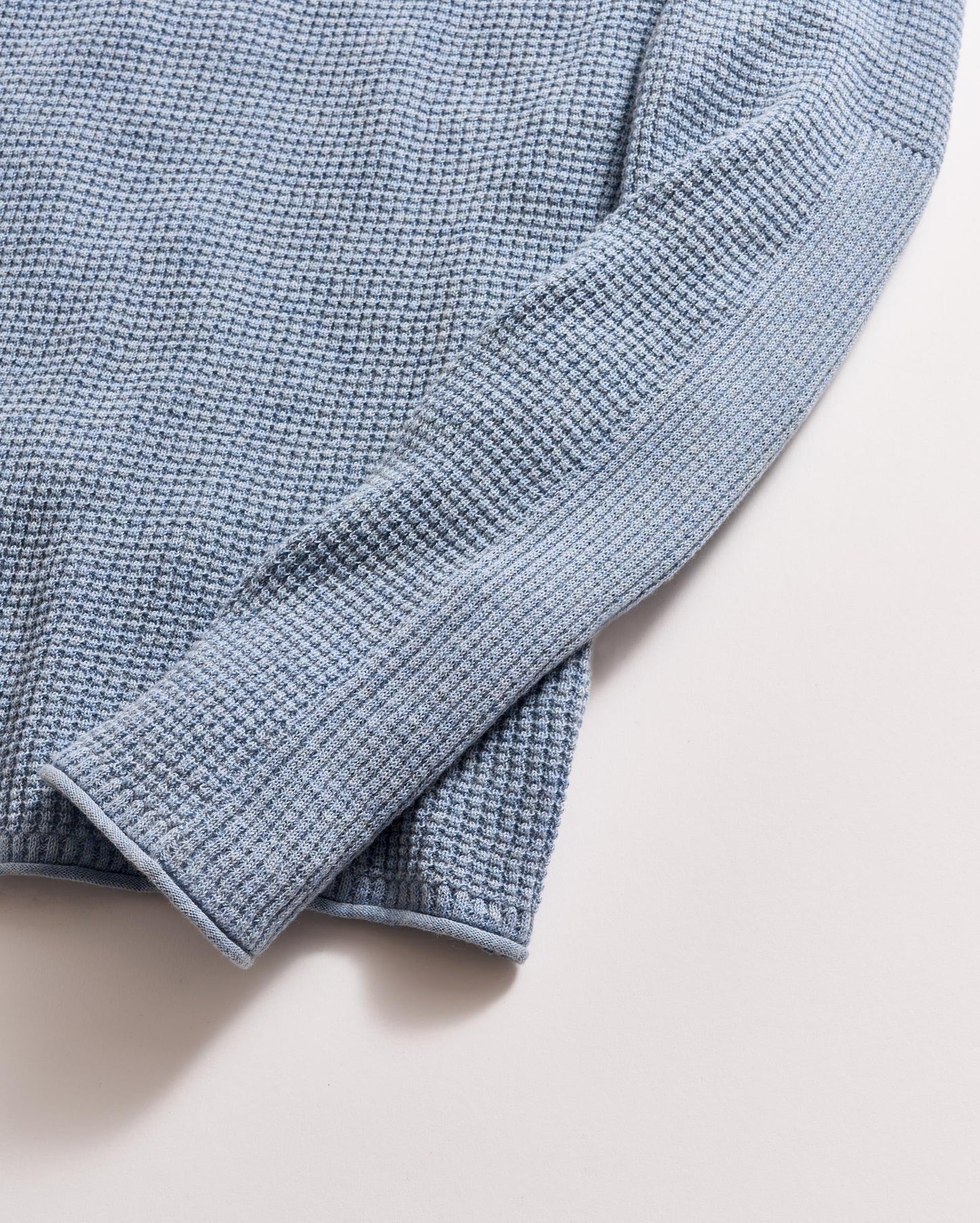 Mini Waffle Crew Washed French Blue Billy Reid