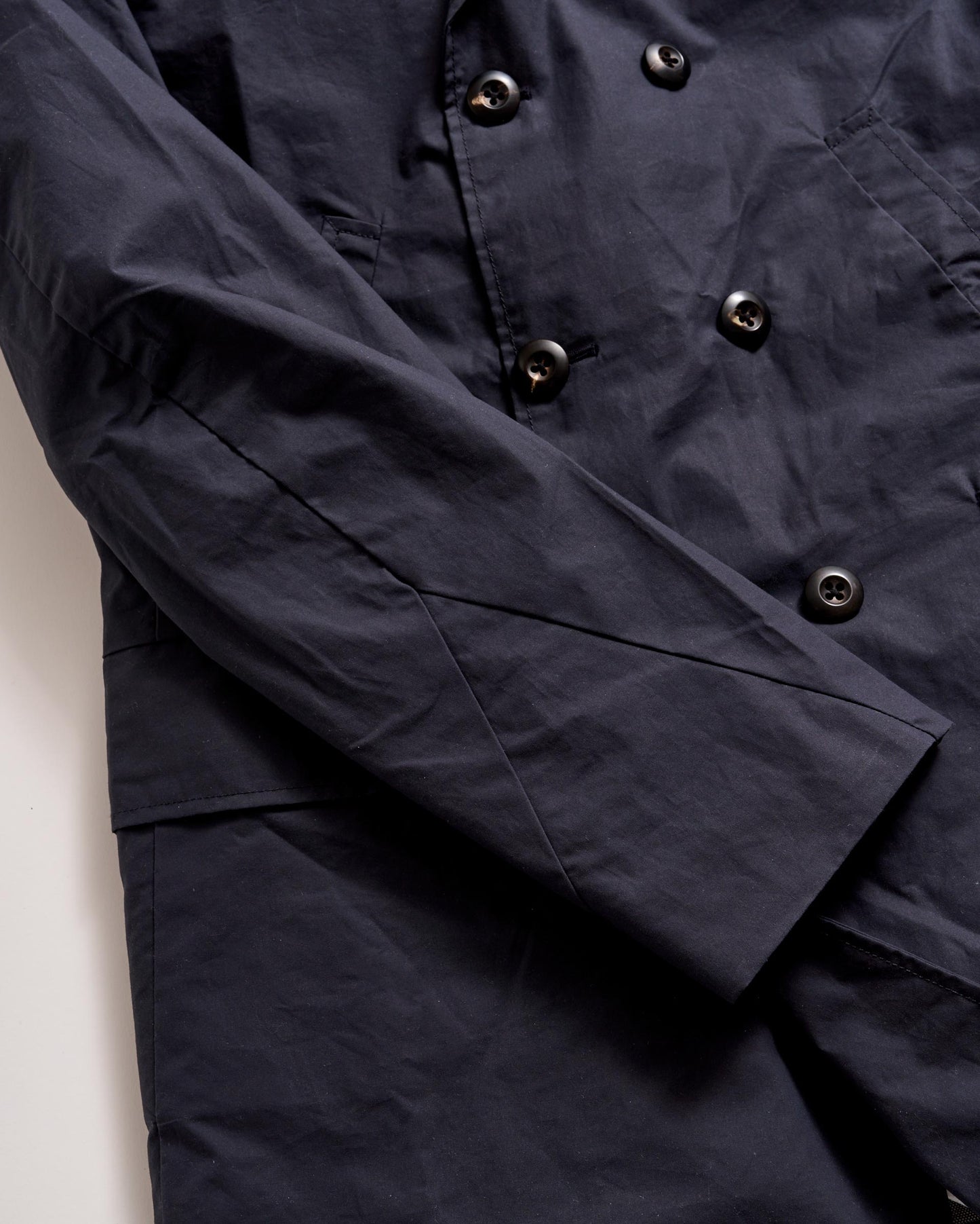 Waxed Bond Peacoat Navy Billy Reid
