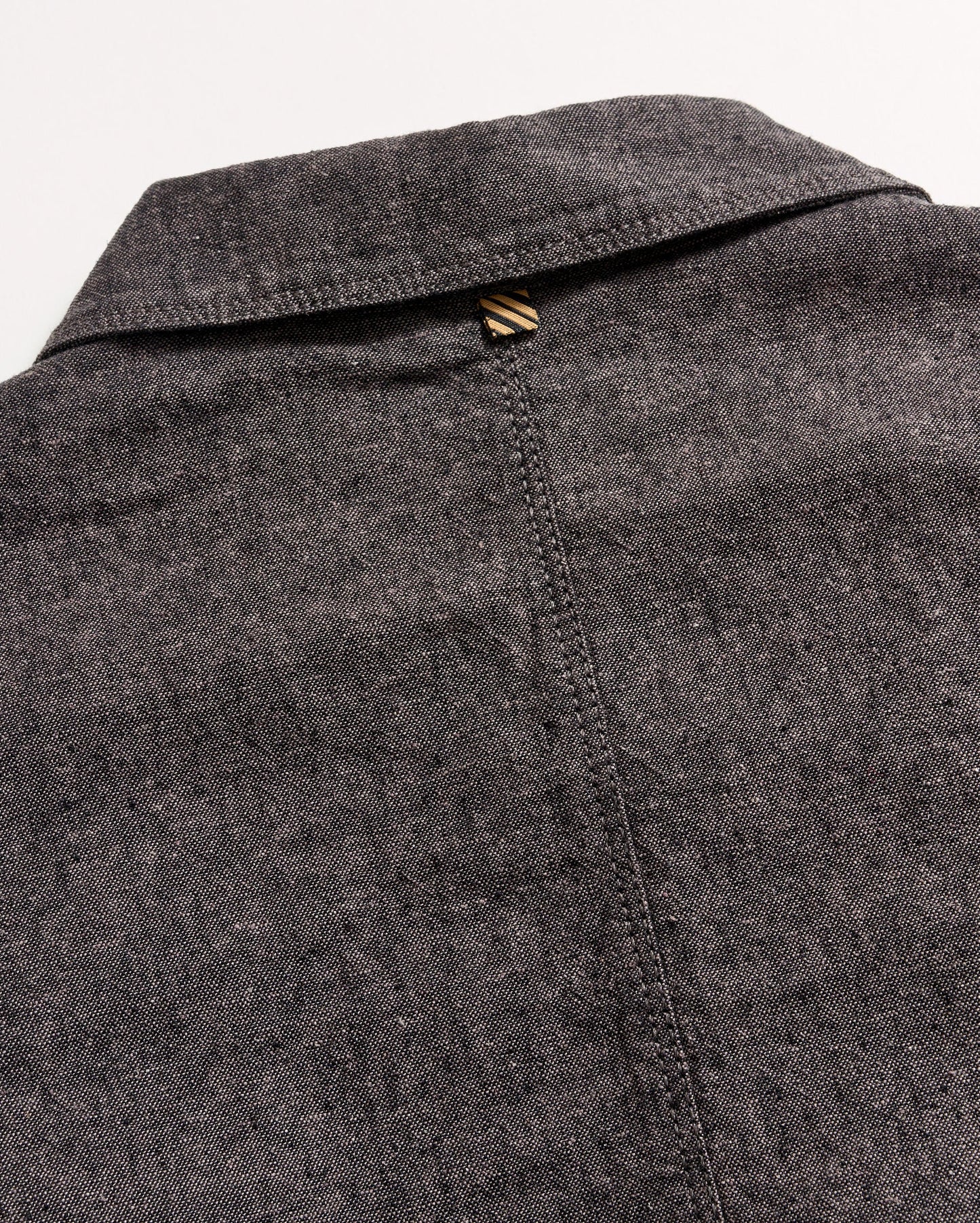 Chambray Chore Jacket Charcoal Billy Reid