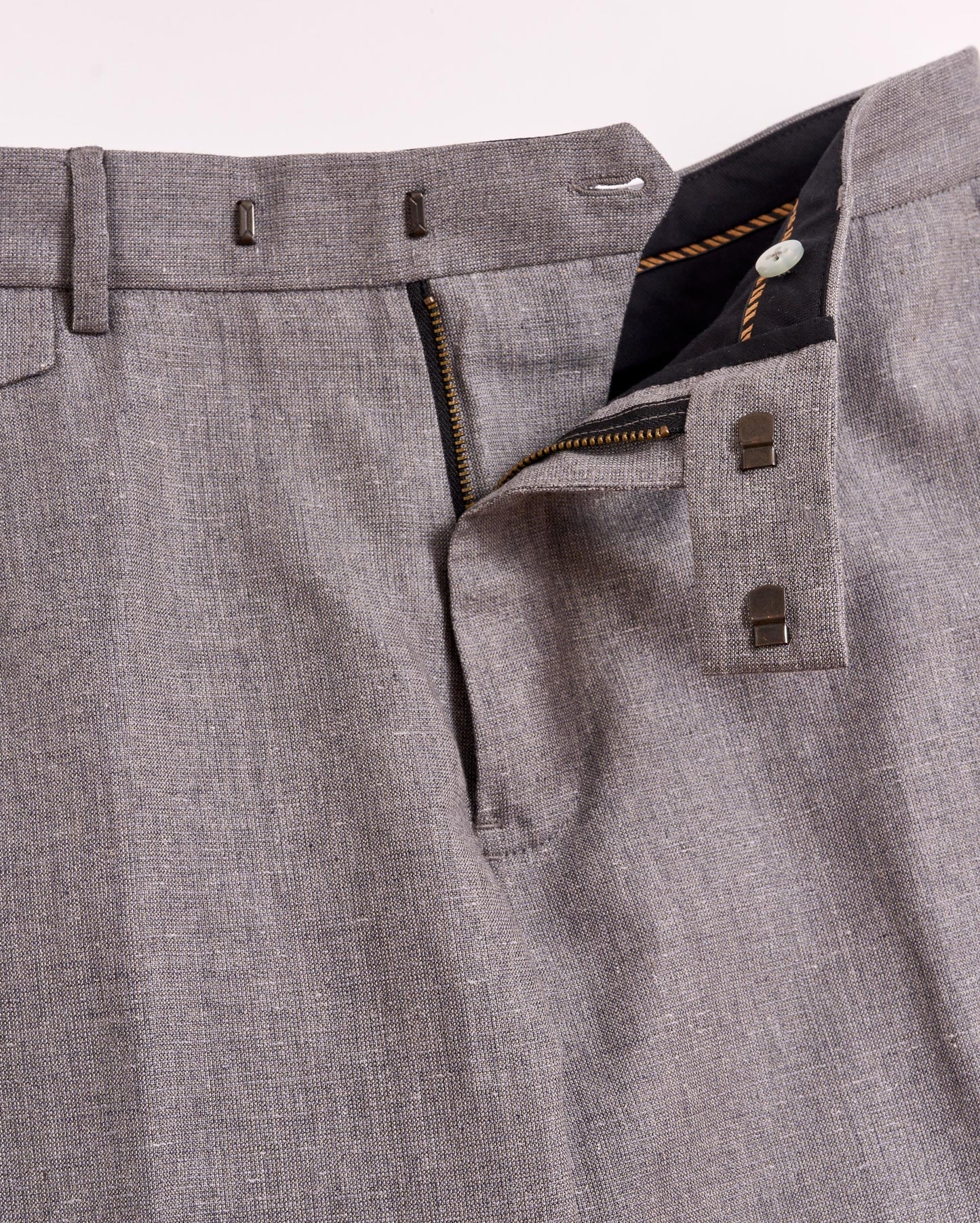 Textured Flat Front Trouser Grey Billy Reid