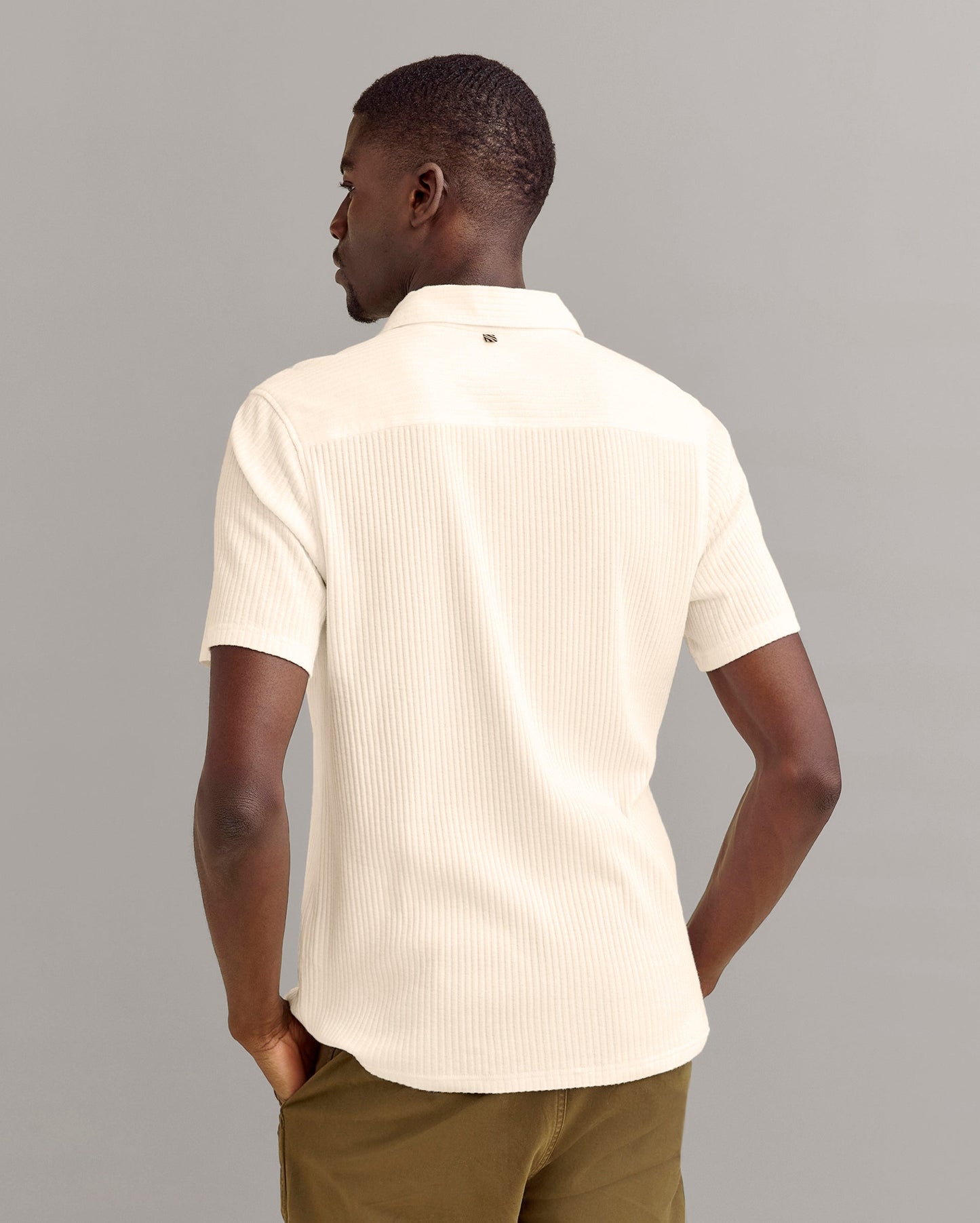 Short Sleeve Knit Treme Shirt Tinted White Billy Reid
