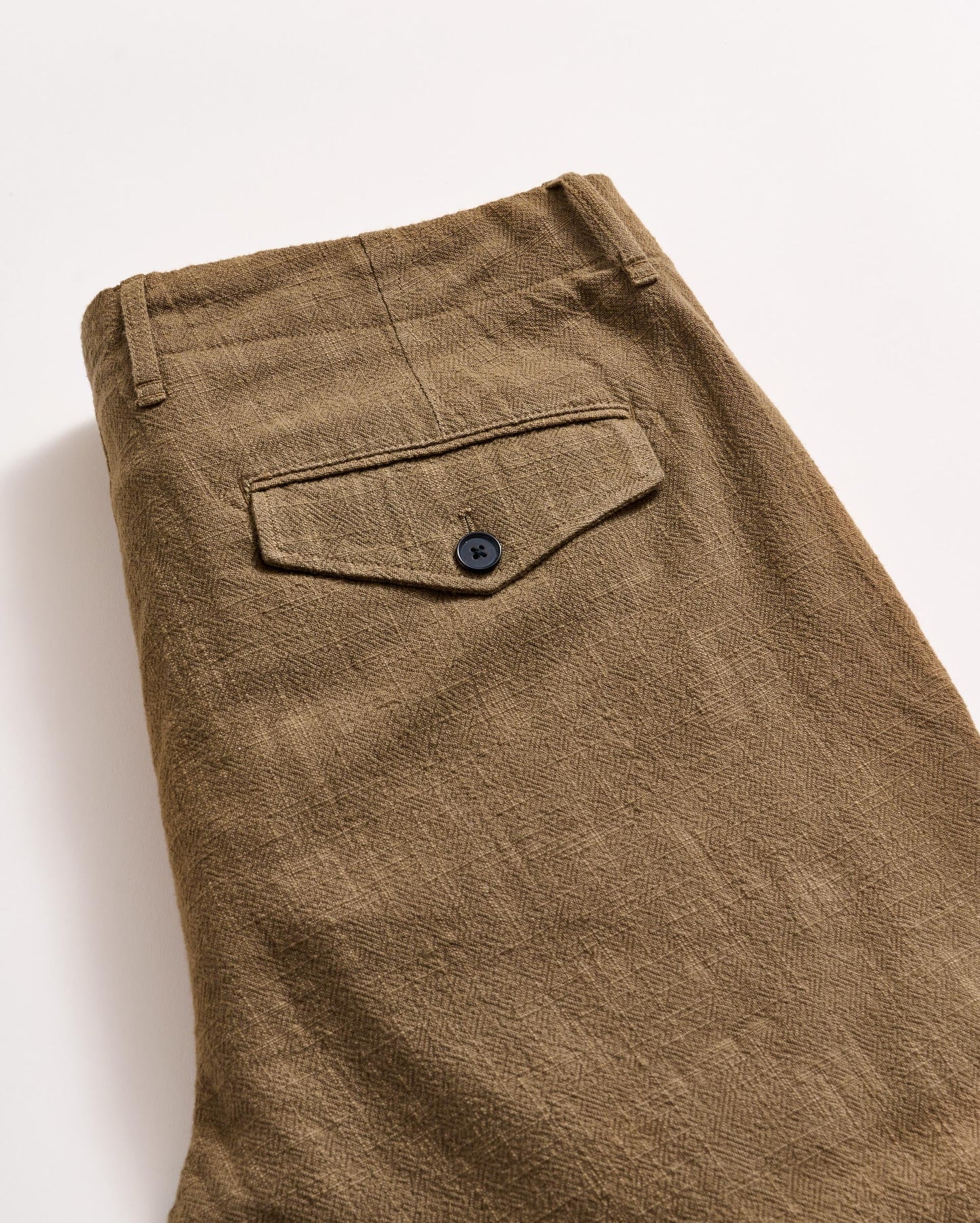Slub Cotton Moore Short Moss Green Billy Reid