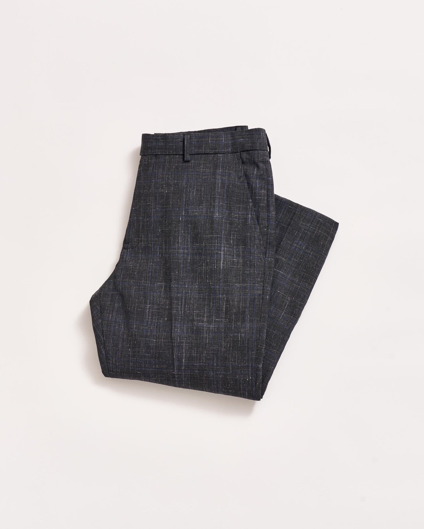 Crosshatch Flat Front Trouser Asphalt Billy Reid