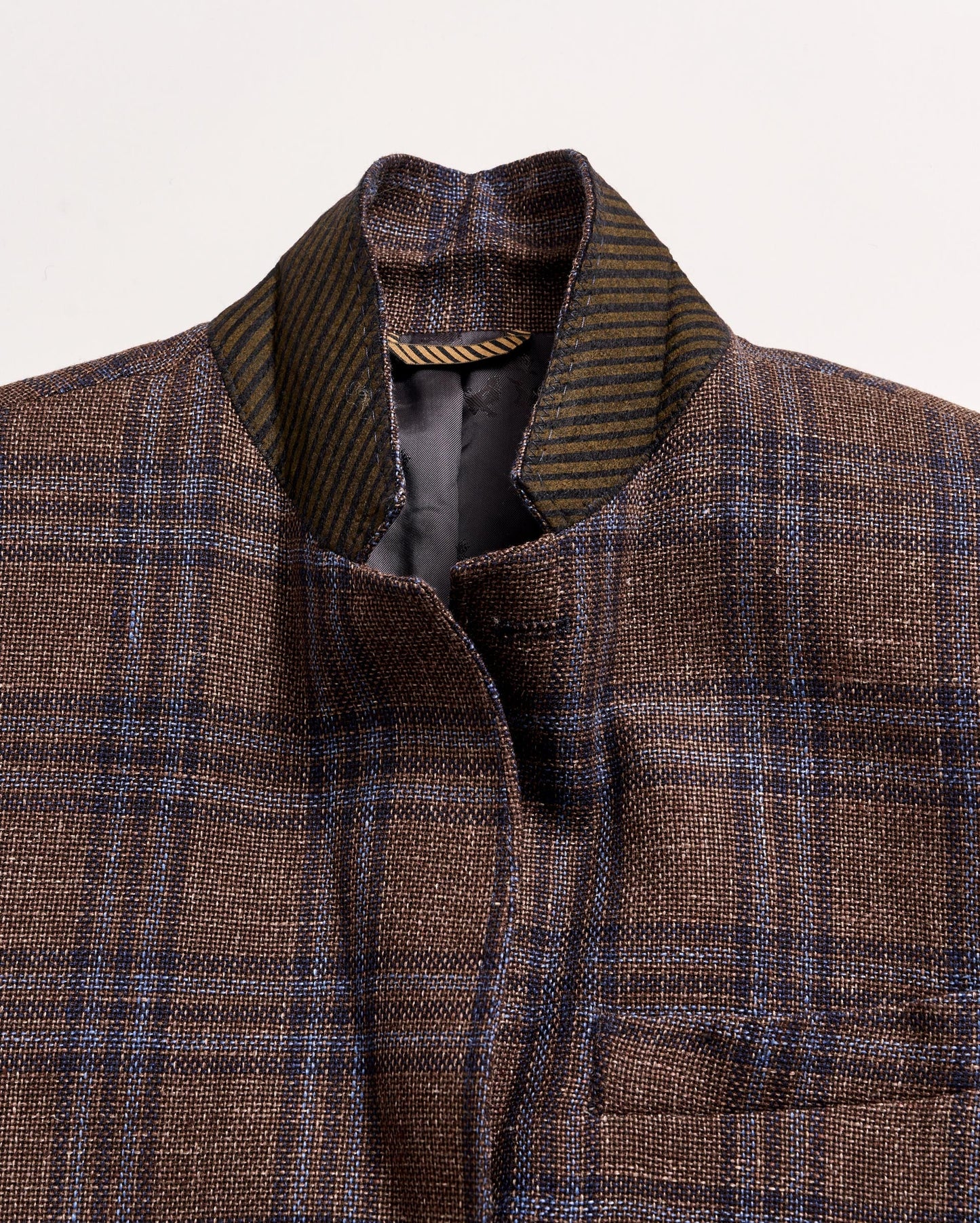 Plaid Walton Jacket Chocolate/Multi Billy Reid