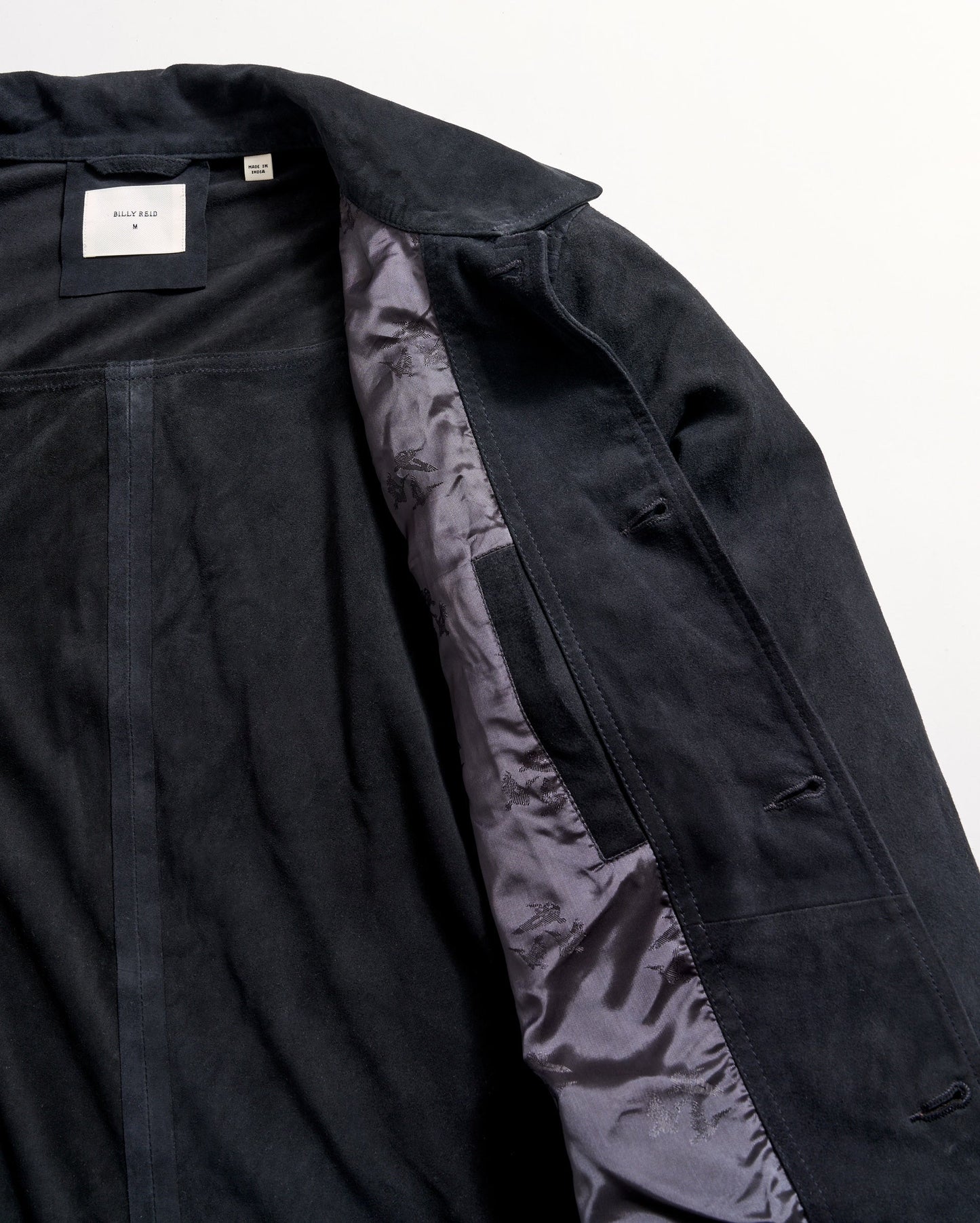 Suede Walt Jacket Navy Billy Reid