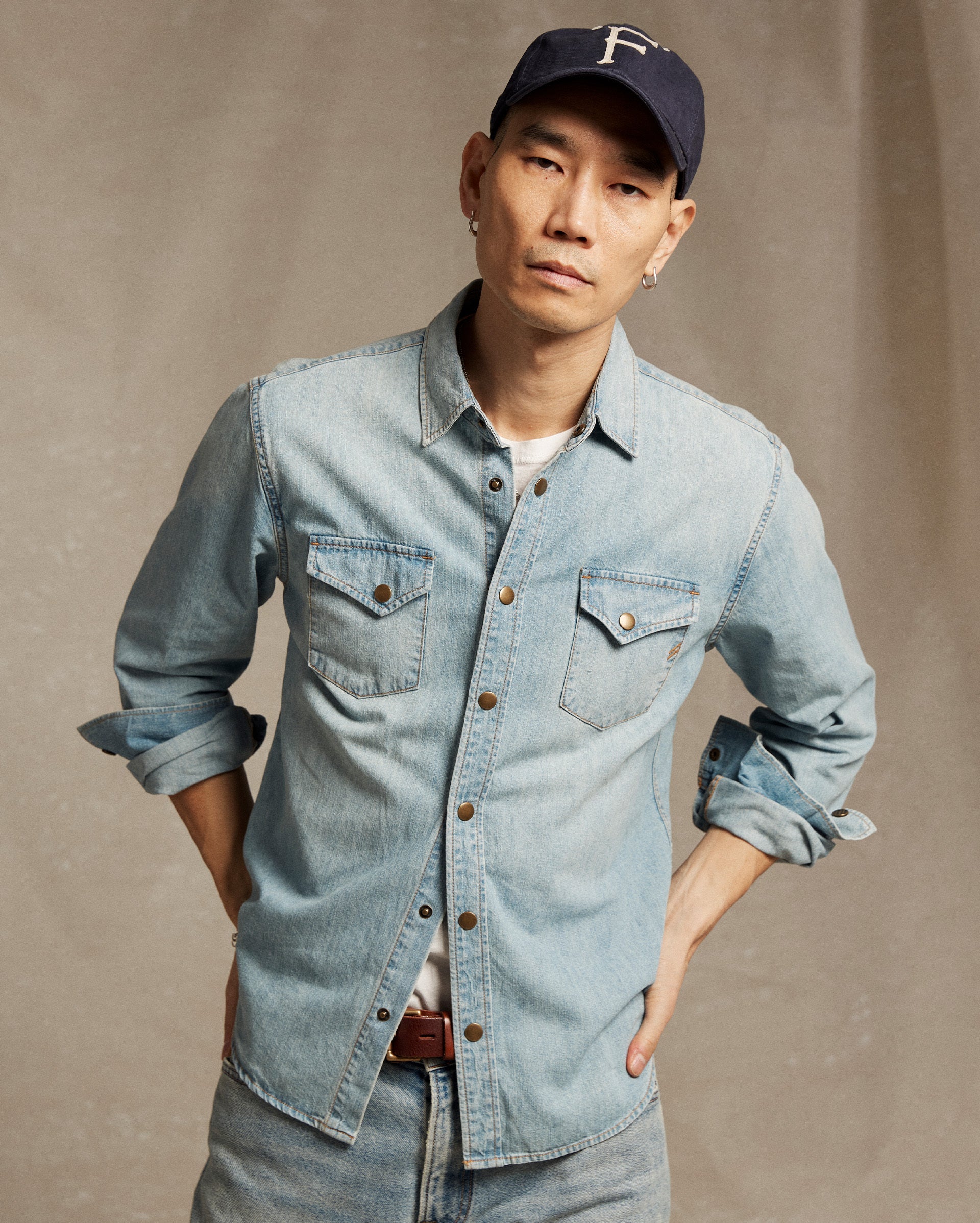 Shoals Denim Shirt Denim Wash Billy Reid