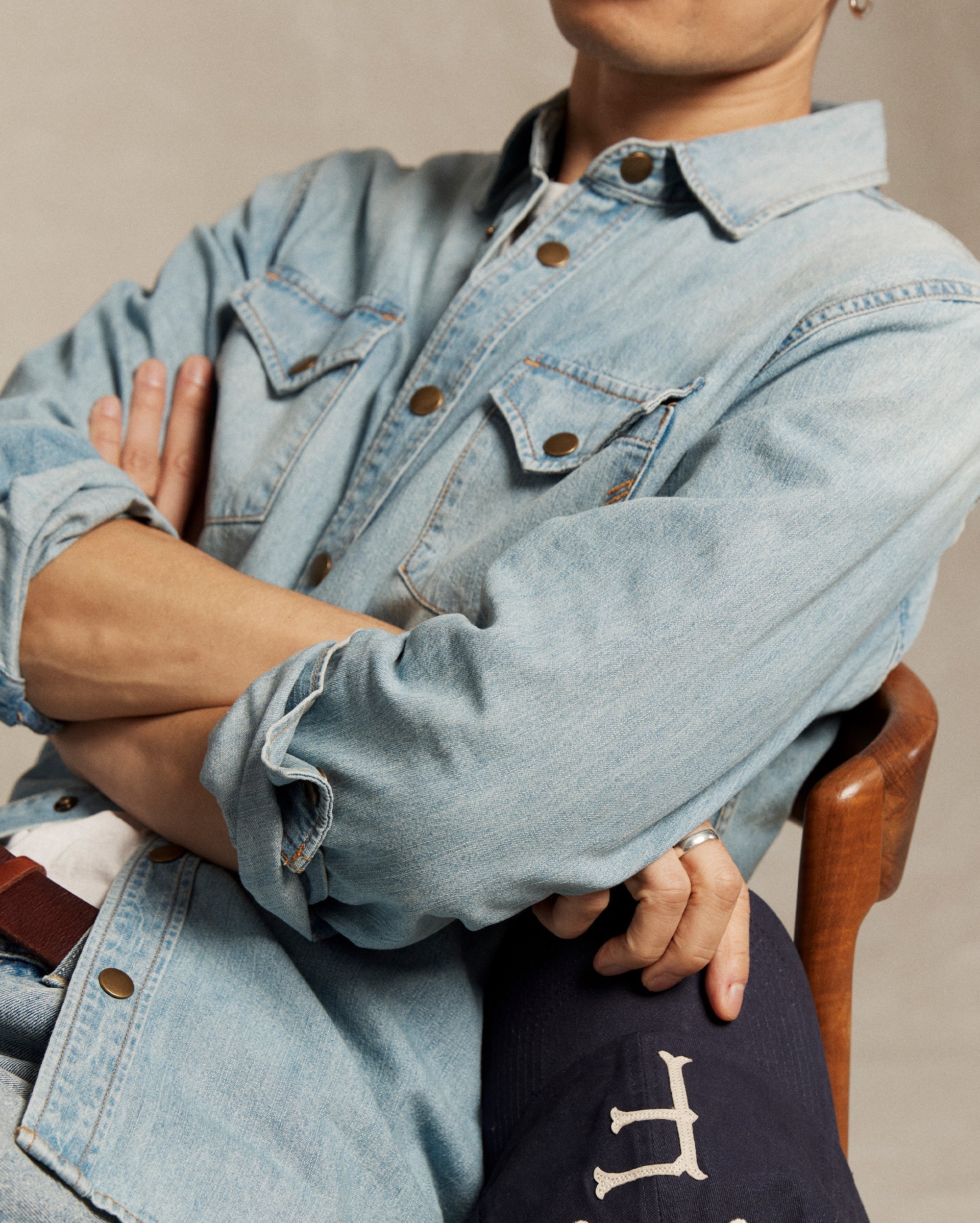 Shoals Denim Shirt Denim Wash Billy Reid