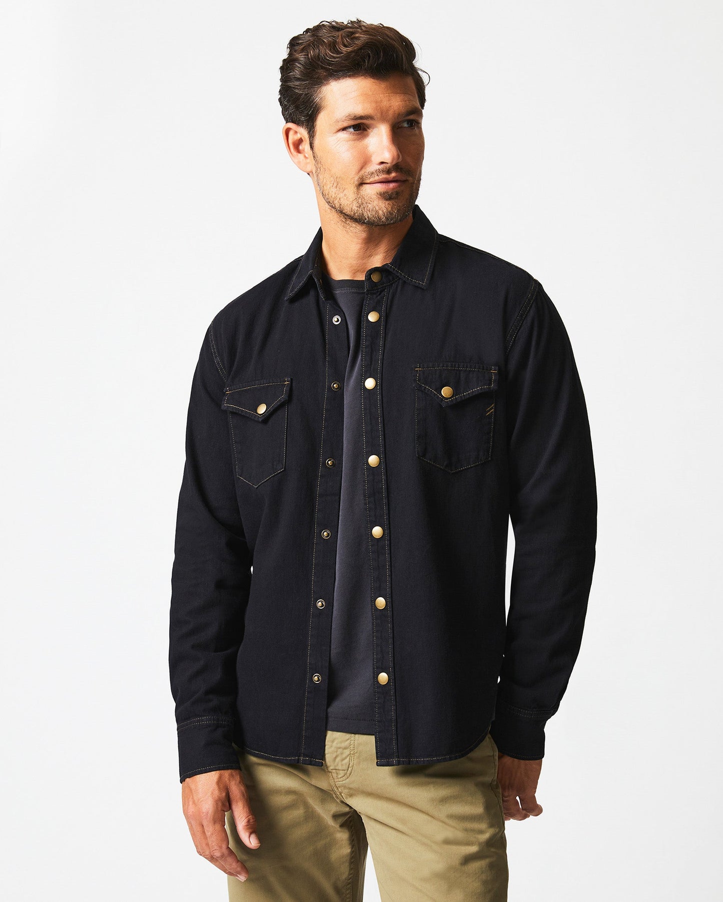 Shoals Denim Shirt Black Billy Reid