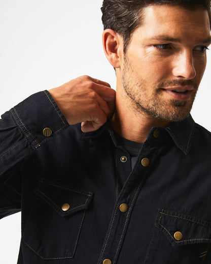 Shoals Denim Shirt Black Billy Reid