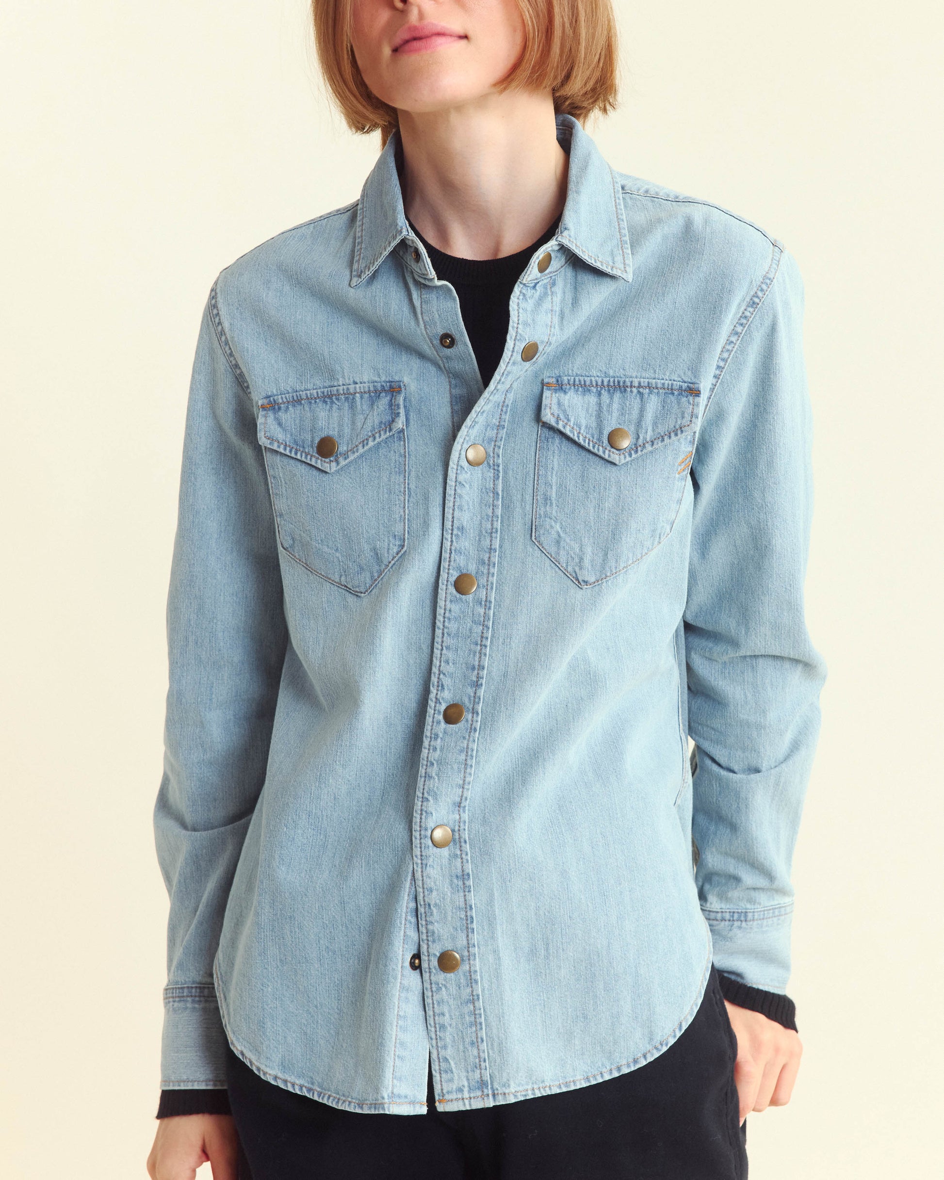 Women's Shoals Denim Shirt Denim Wash Billy Reid