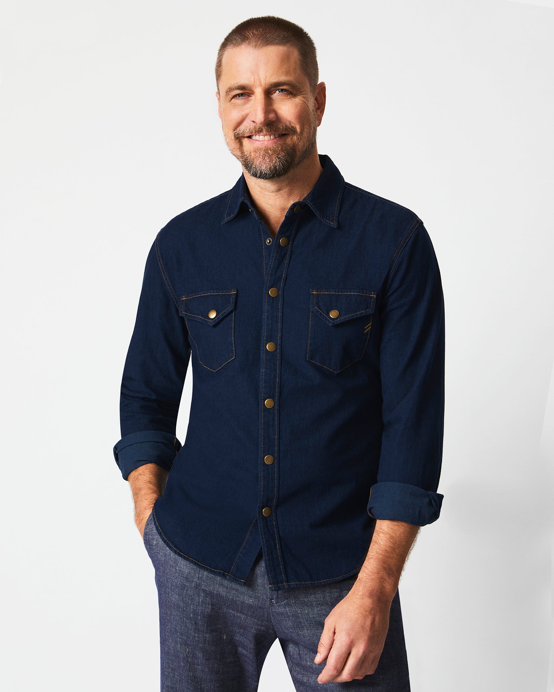 Shoals Denim Shirt Double Dye Billy Reid