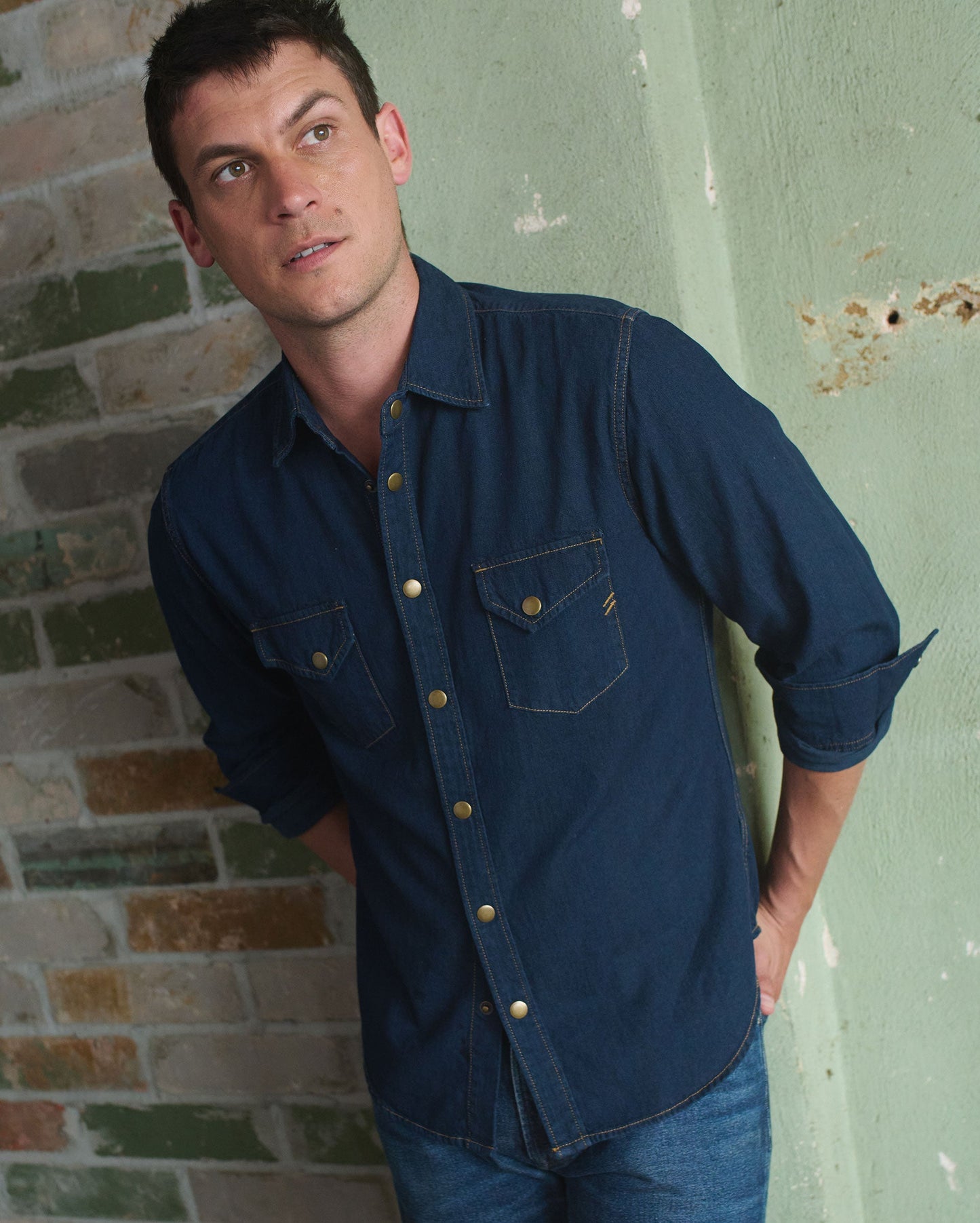 Shoals Denim Shirt Double Dye Billy Reid