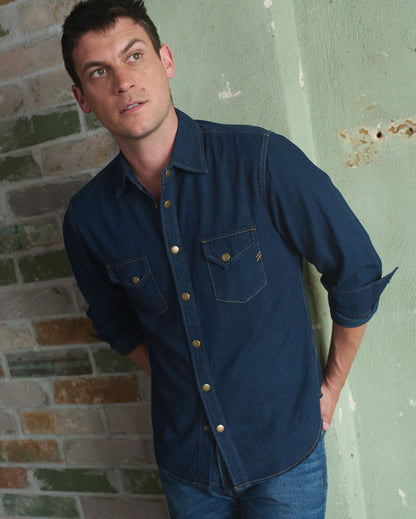 Shoals Denim Shirt Double Dye Billy Reid