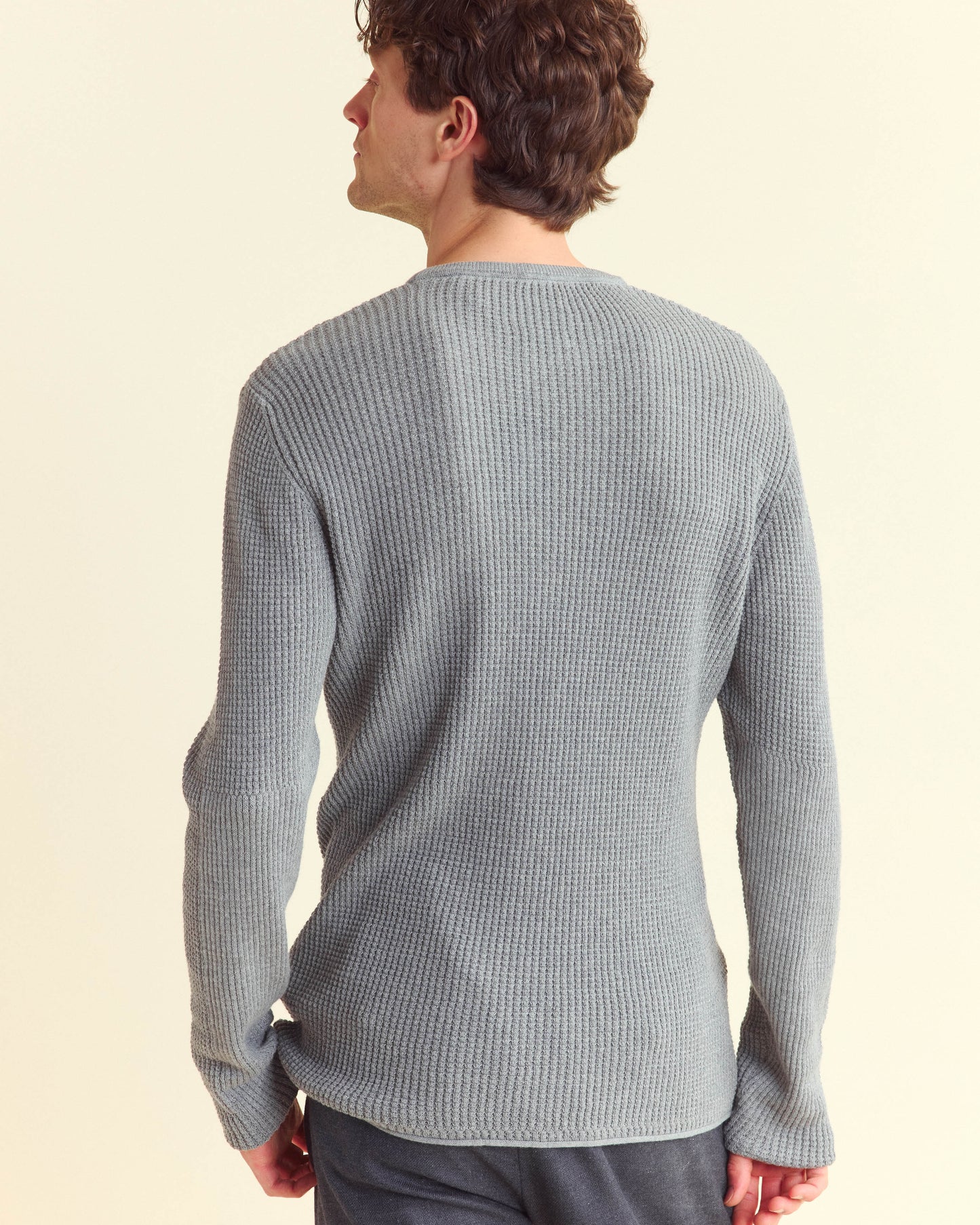 Mini Waffle Crew Grey Billy Reid