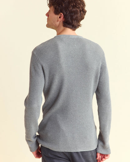 Mini Waffle Crew Grey Billy Reid