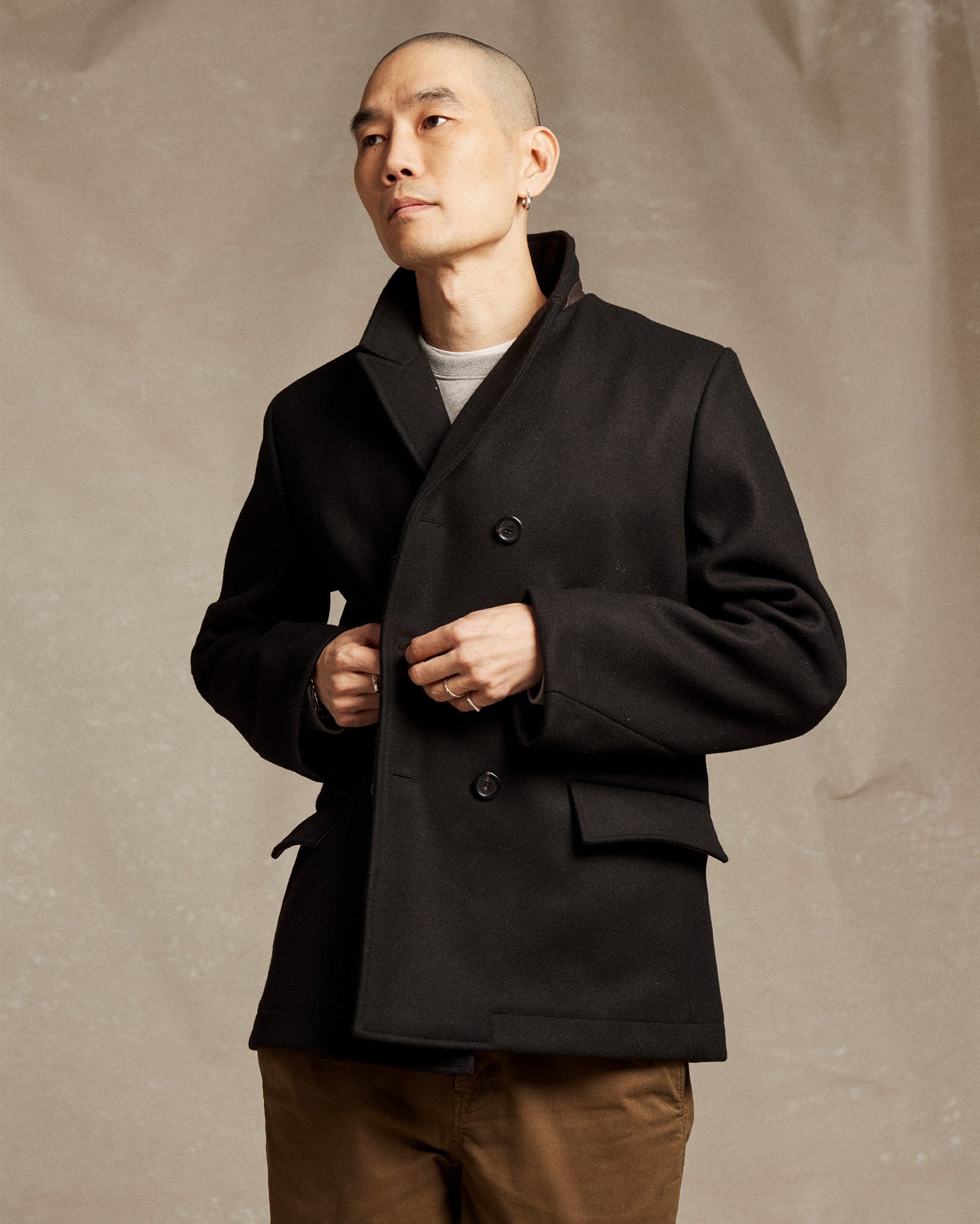 Bond Peacoat Black Billy Reid