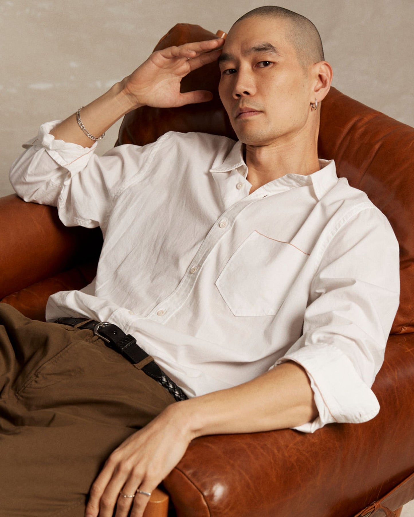 MSL 1-Pocket Shirt White Billy Reid