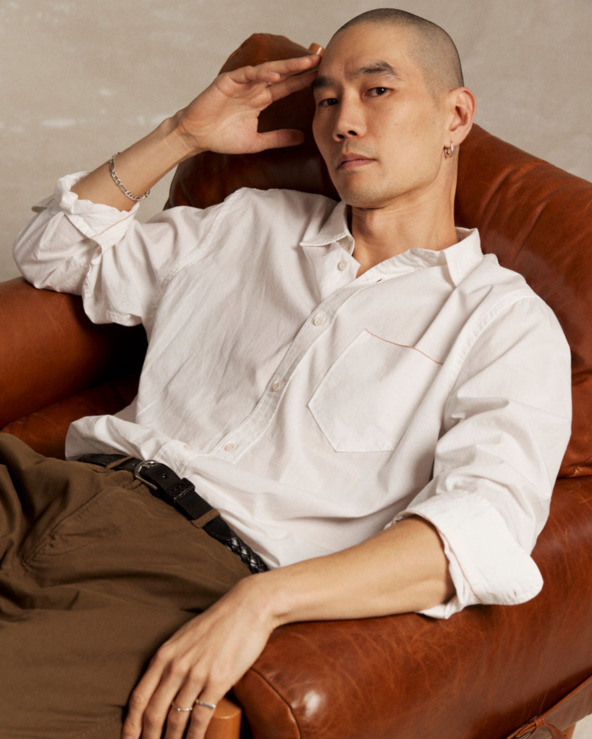 MSL 1-Pocket Shirt White Billy Reid