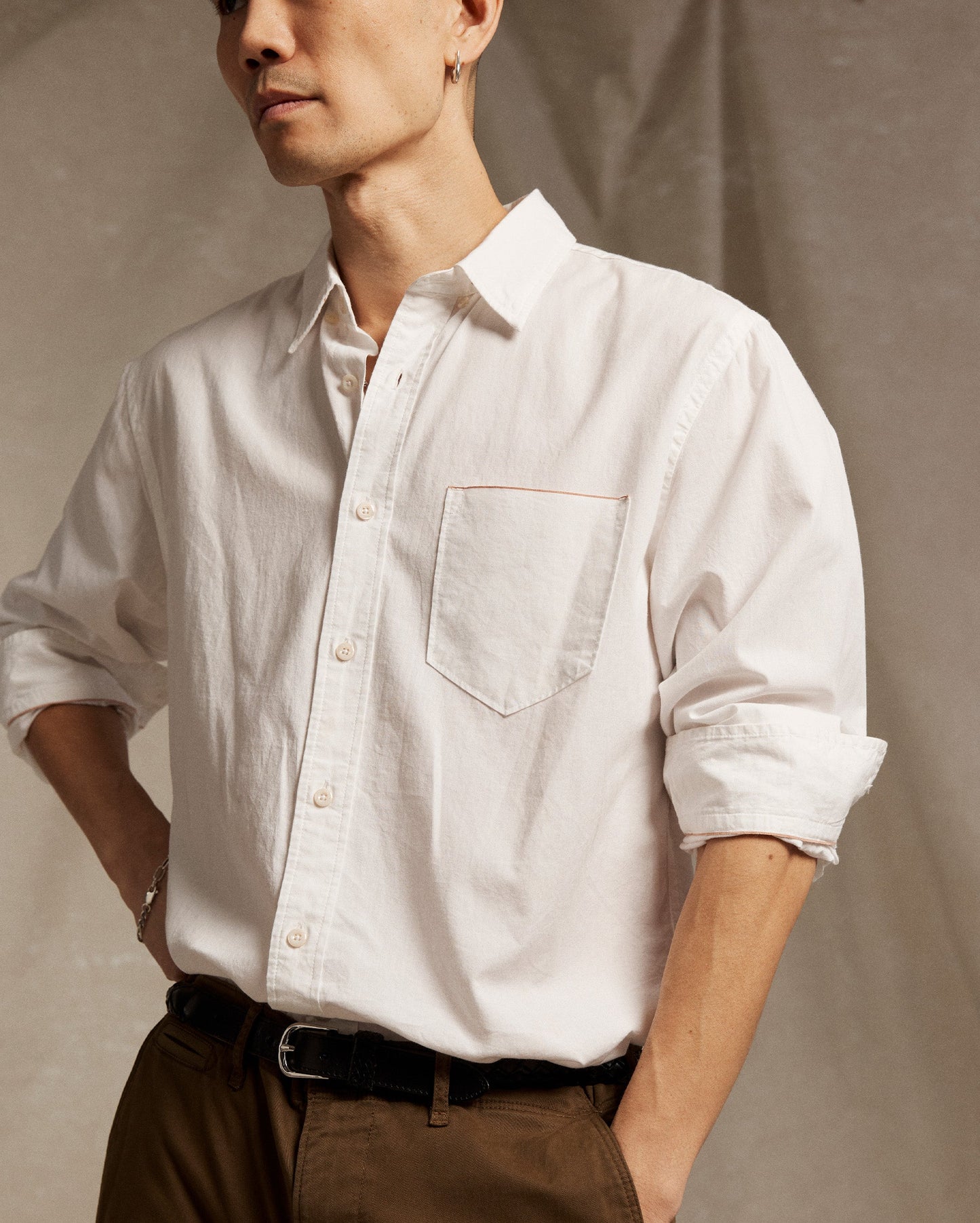 MSL 1-Pocket Shirt White Billy Reid