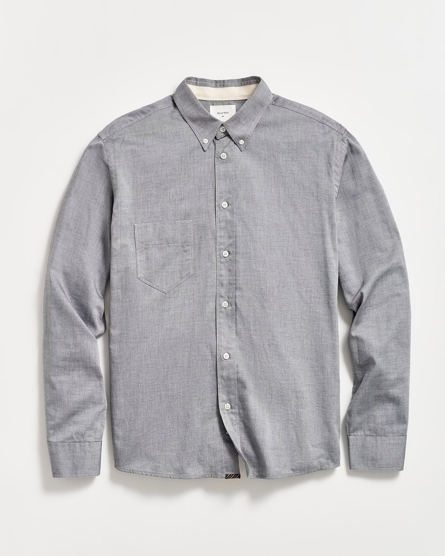 Arnie Oxford Shirt Light Grey Billy Reid