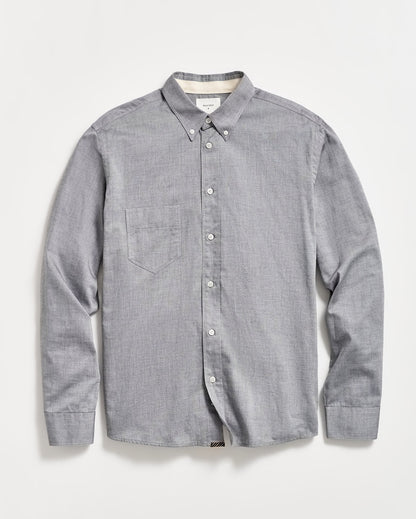 Arnie Oxford Shirt Light Grey Billy Reid