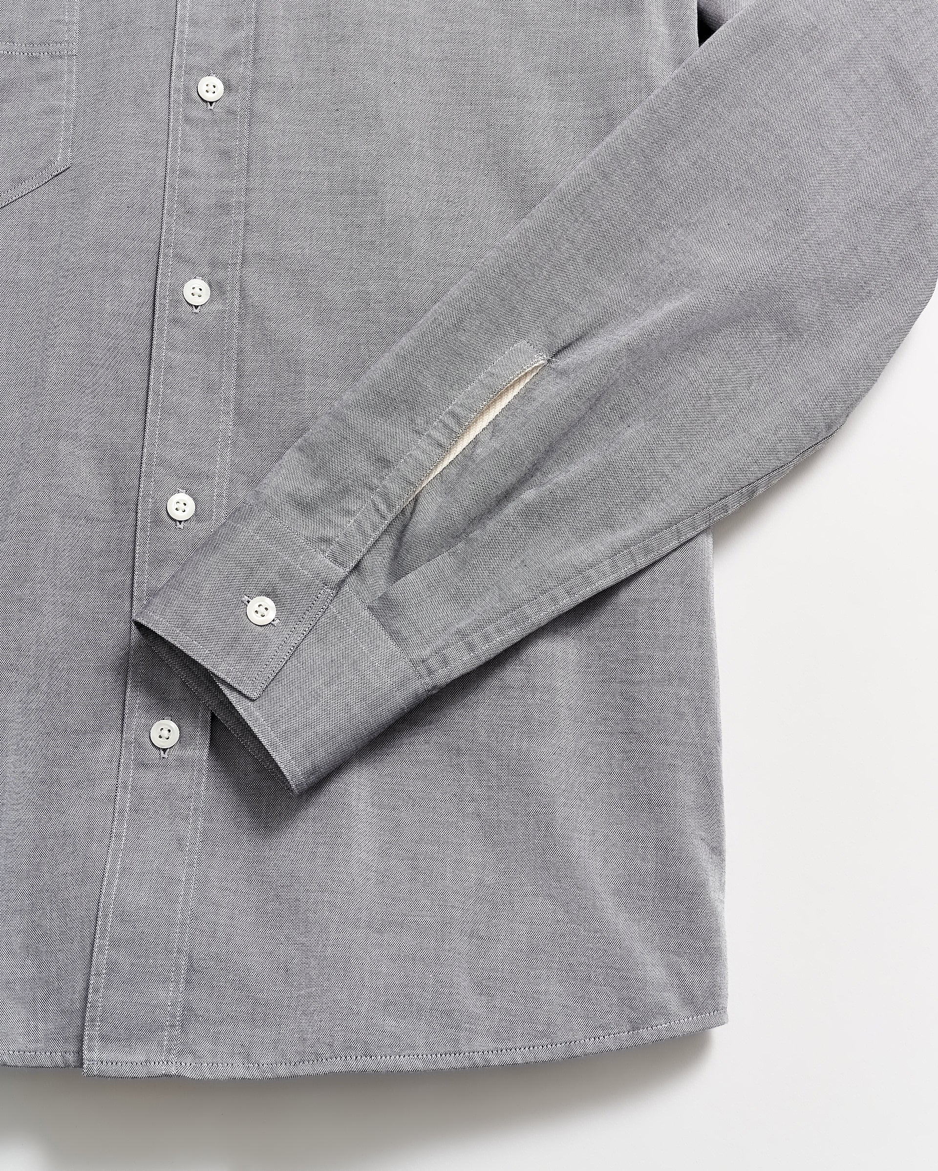 Arnie Oxford Shirt Light Grey Billy Reid
