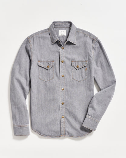 Shoals Denim Shirt Grey Wash Billy Reid