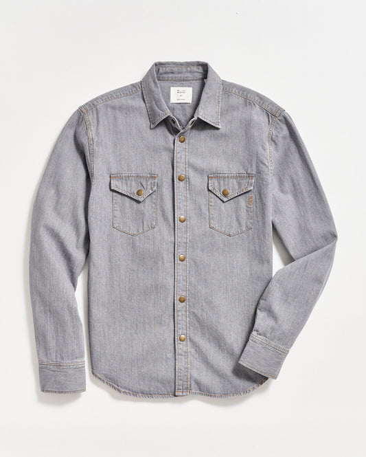 Shoals Denim Shirt Grey Wash Billy Reid