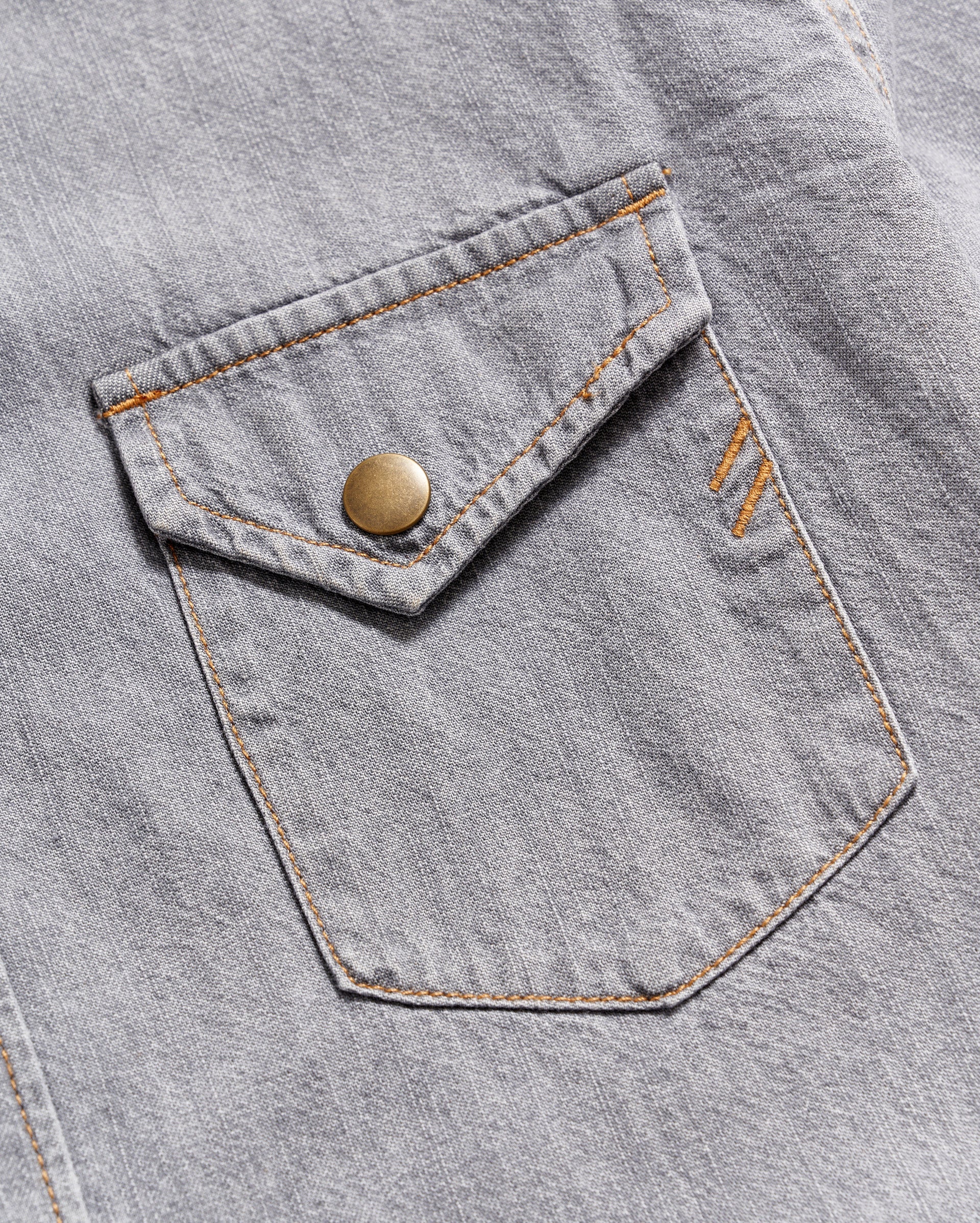 Shoals Denim Shirt Grey Wash Billy Reid