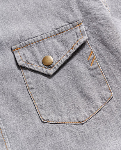 Shoals Denim Shirt Grey Wash Billy Reid