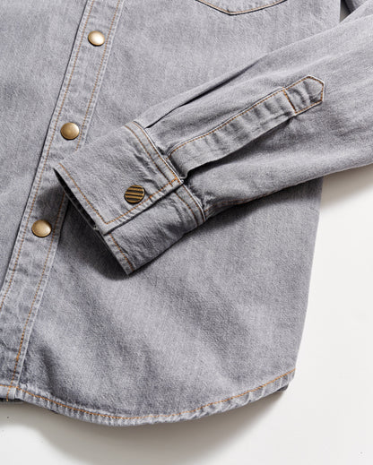 Shoals Denim Shirt Grey Wash Billy Reid