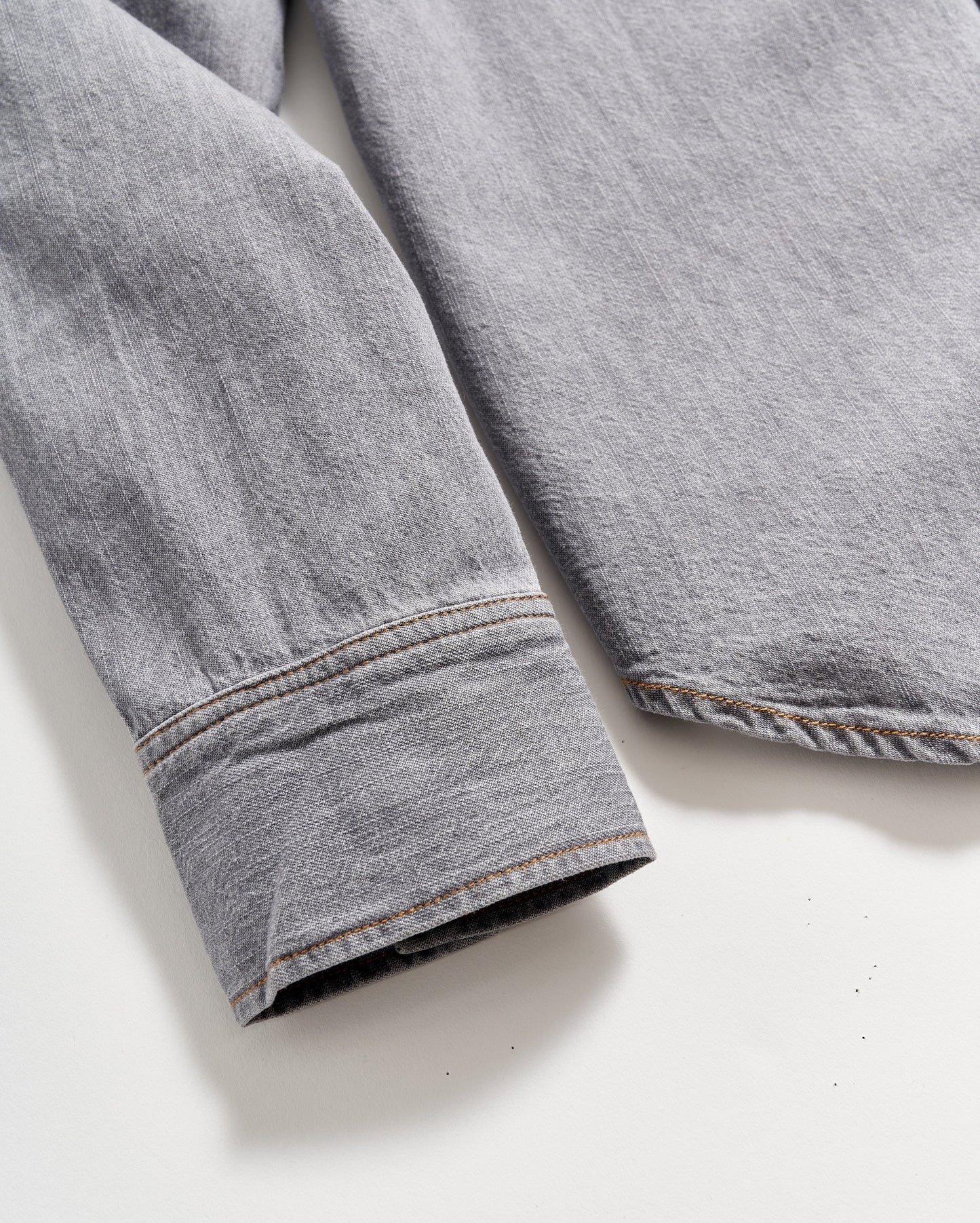 Shoals Denim Shirt Grey Wash Billy Reid