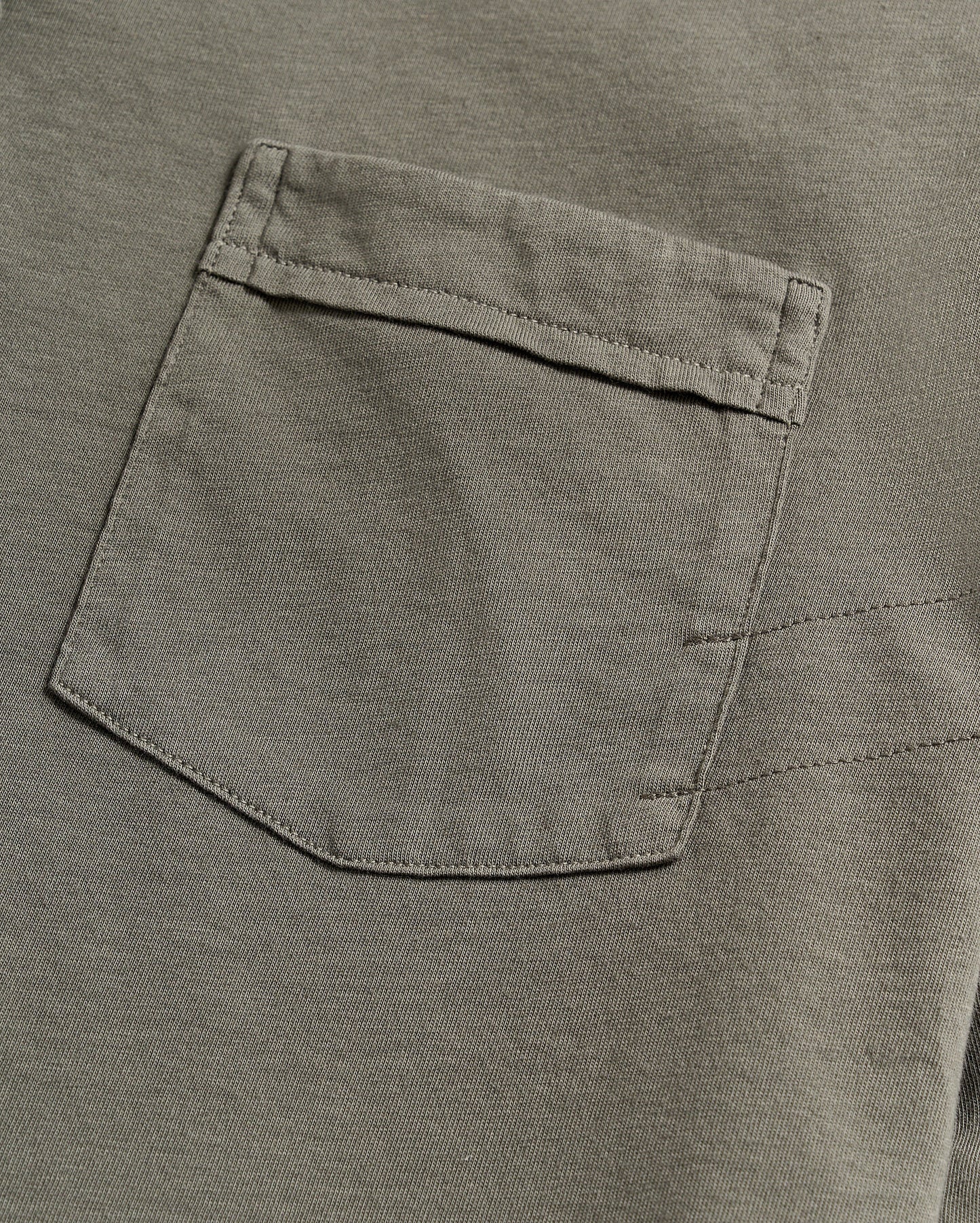Long Sleeve Pensacola Polo Washed Grey Billy Reid