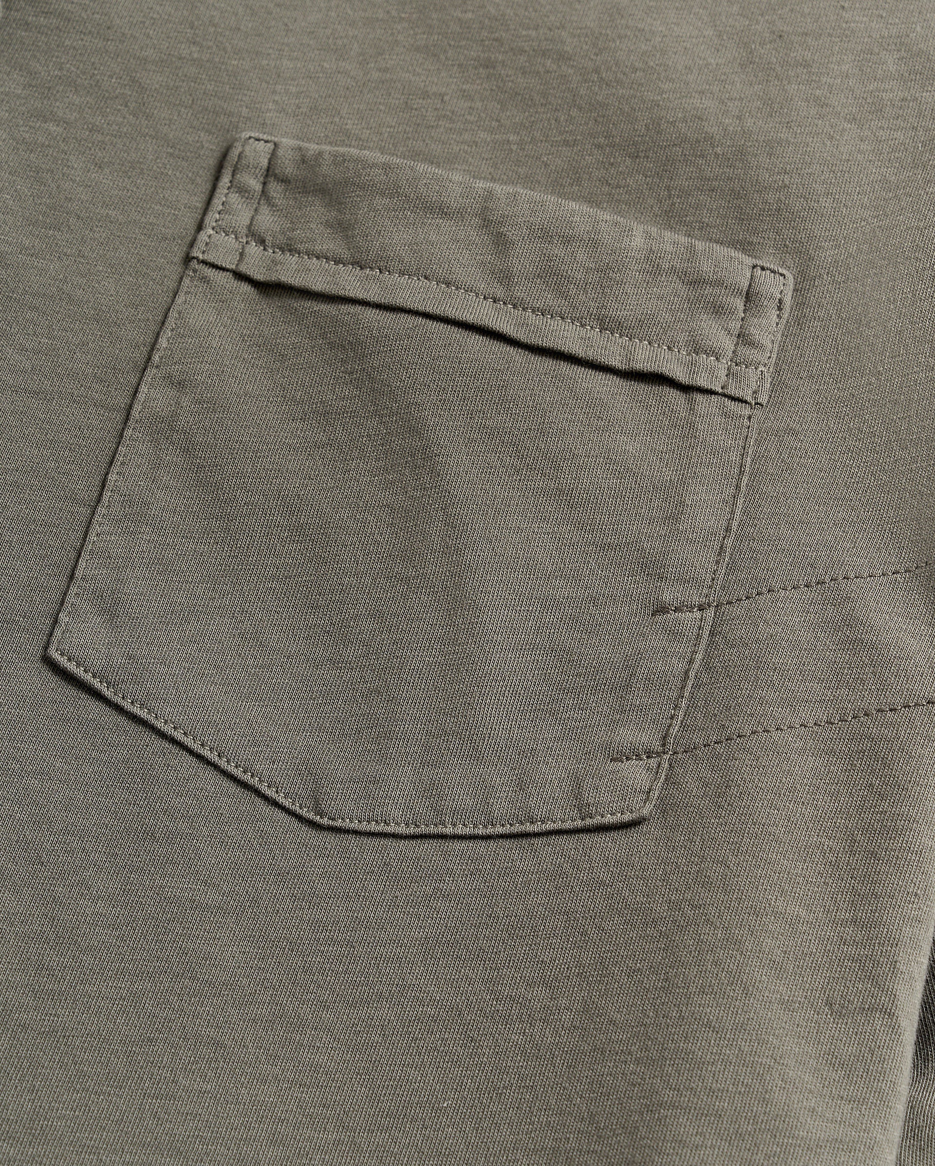 Long Sleeve Pensacola Polo Washed Grey Billy Reid