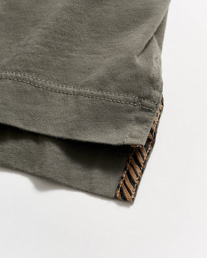 Long Sleeve Pensacola Polo Washed Grey Billy Reid
