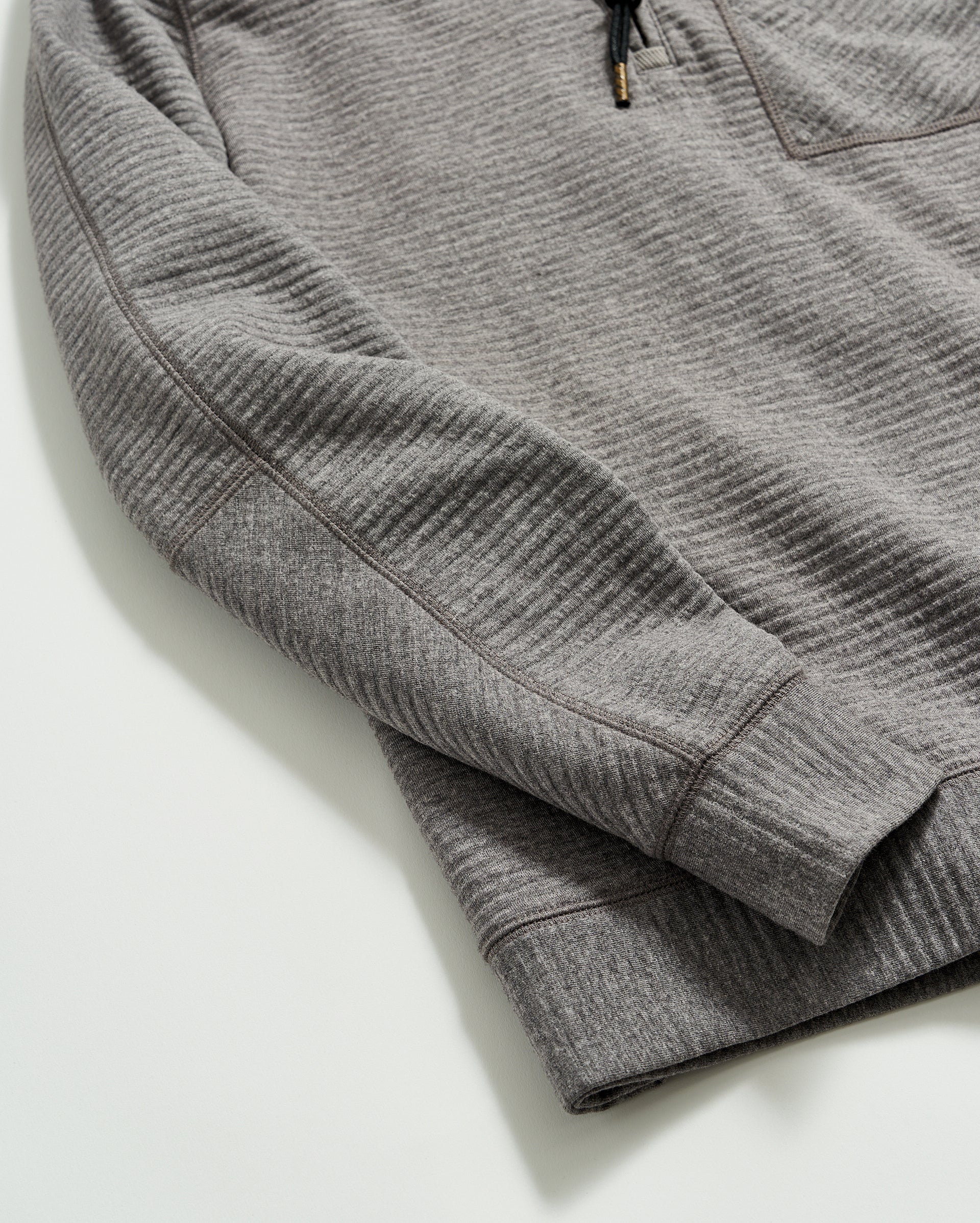 Quilted Half Zip Medium Grey Billy Reid