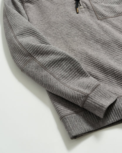 Quilted Half Zip Medium Grey Billy Reid