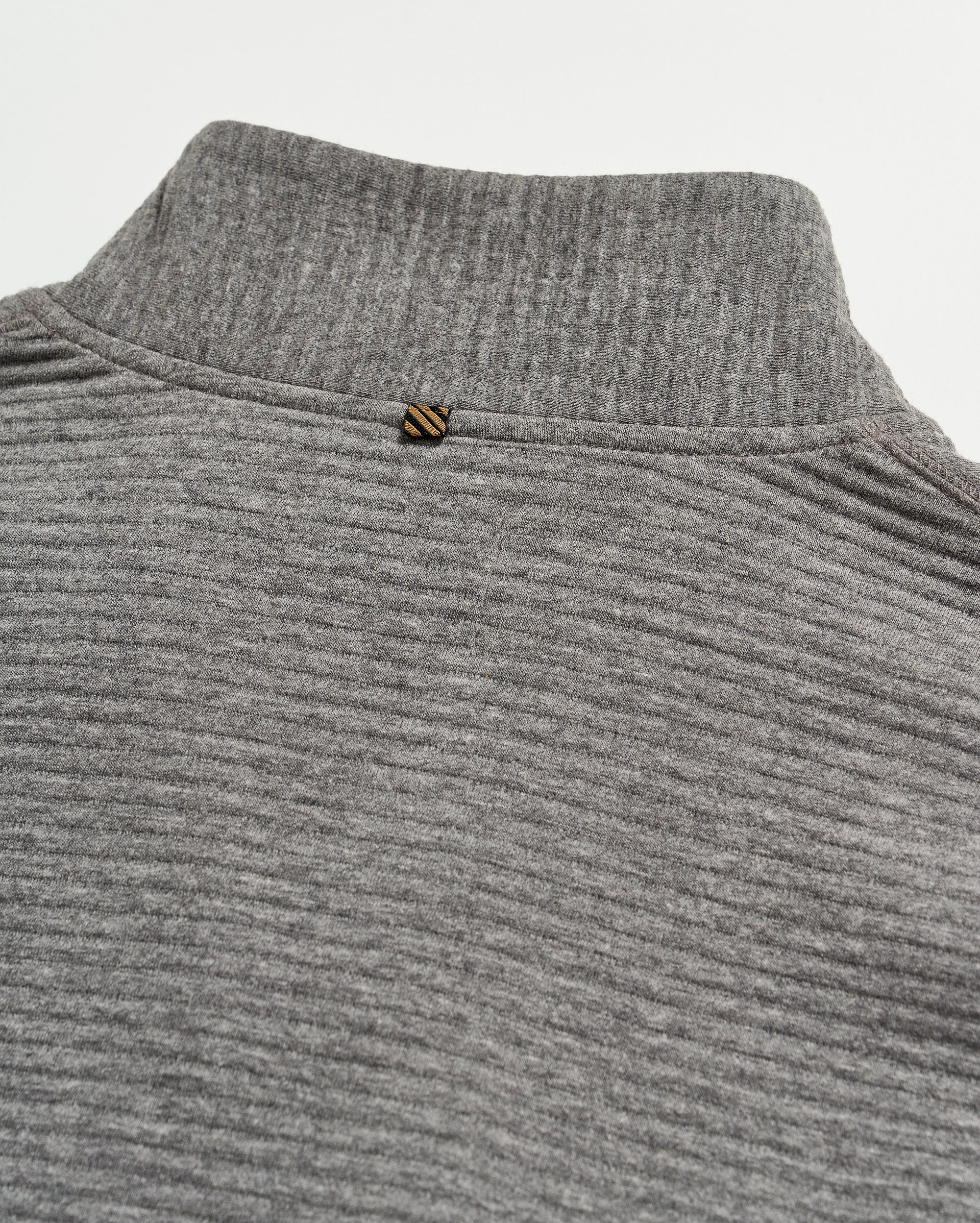 Quilted Half Zip Medium Grey Billy Reid