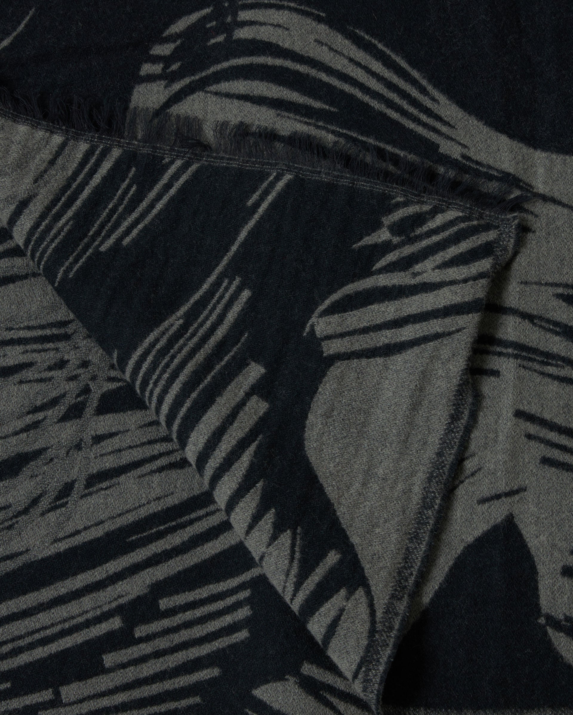 Horse Tail Blanket Charcoal/Black Billy Reid