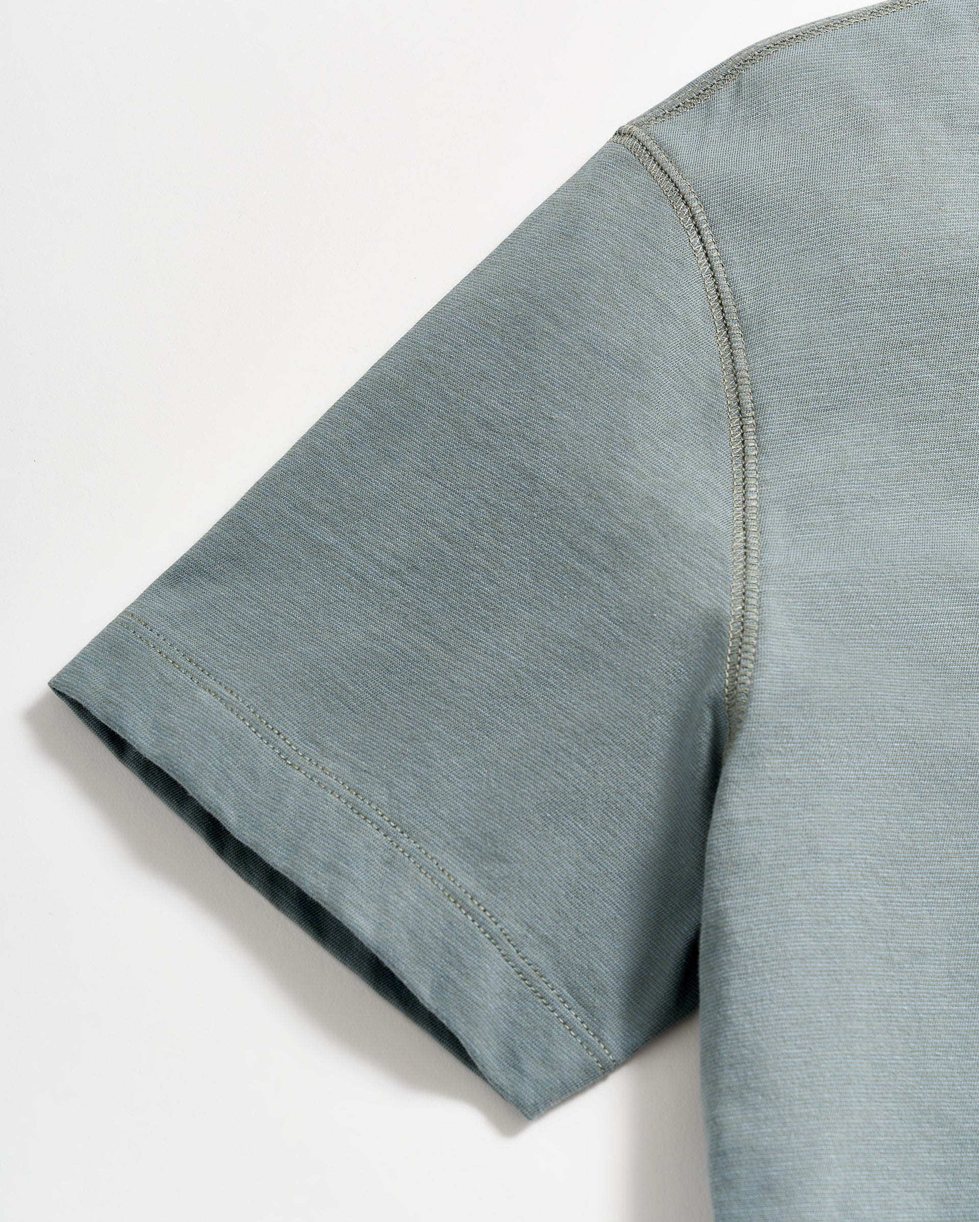 Stripe Pensacola Polo Slate Green Billy Reid