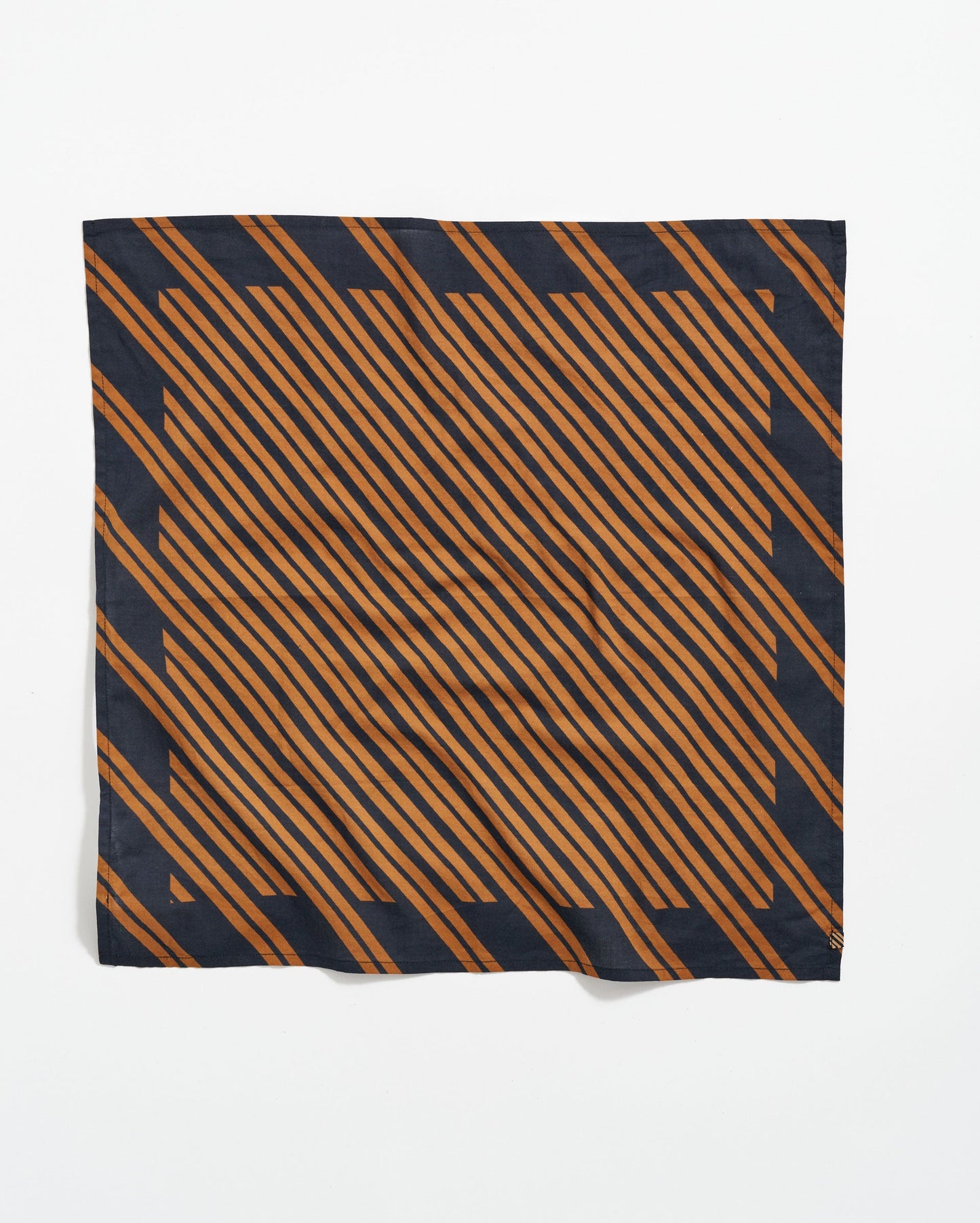 Heirloom Stripe Bandana Black/Gold Billy Reid