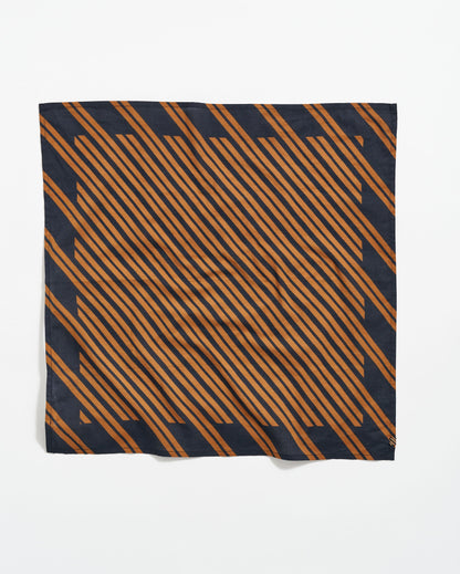 Heirloom Stripe Bandana Black/Gold Billy Reid