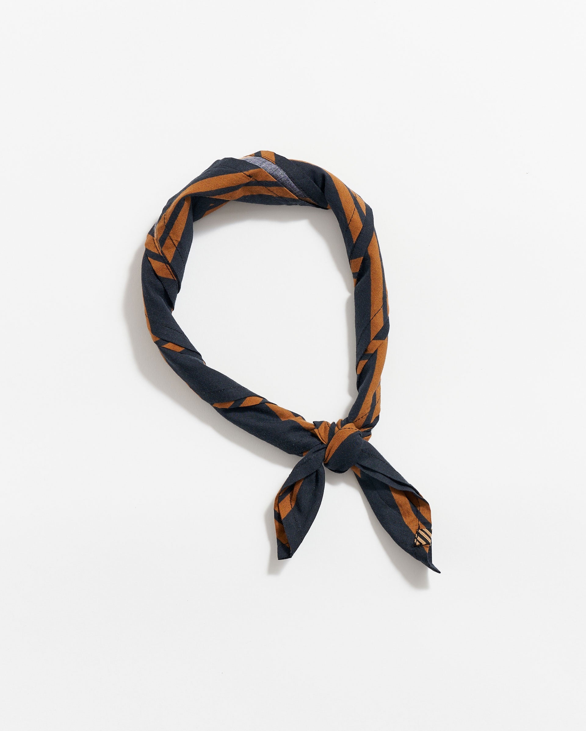 Heirloom Stripe Bandana Black/Gold Billy Reid