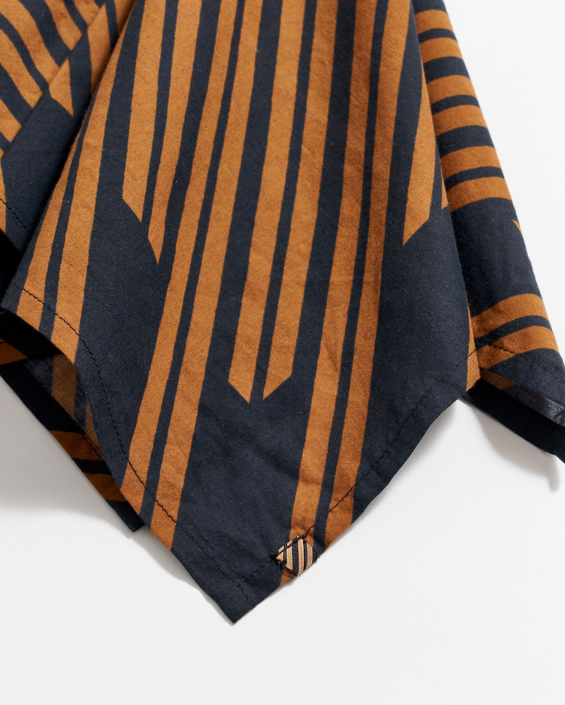 Heirloom Stripe Bandana Black/Gold Billy Reid