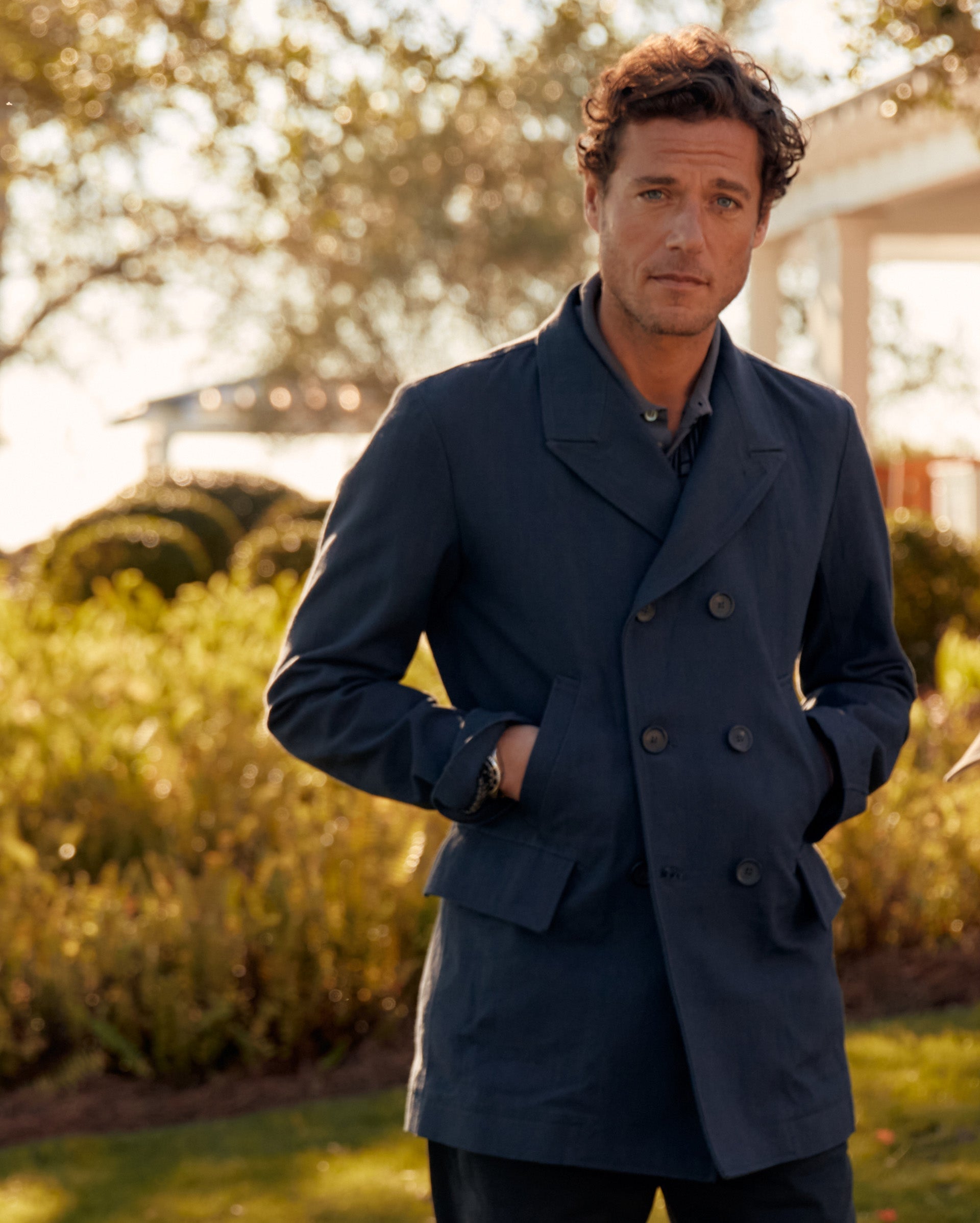 Canvas Bond Peacoat Navy Billy Reid